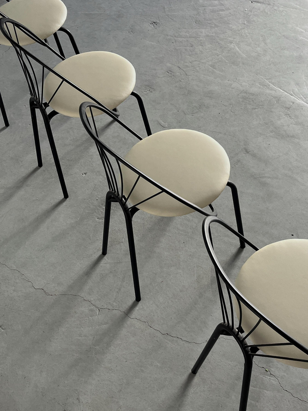 Circular Garden Chairs in Style of Paolo Pallucco