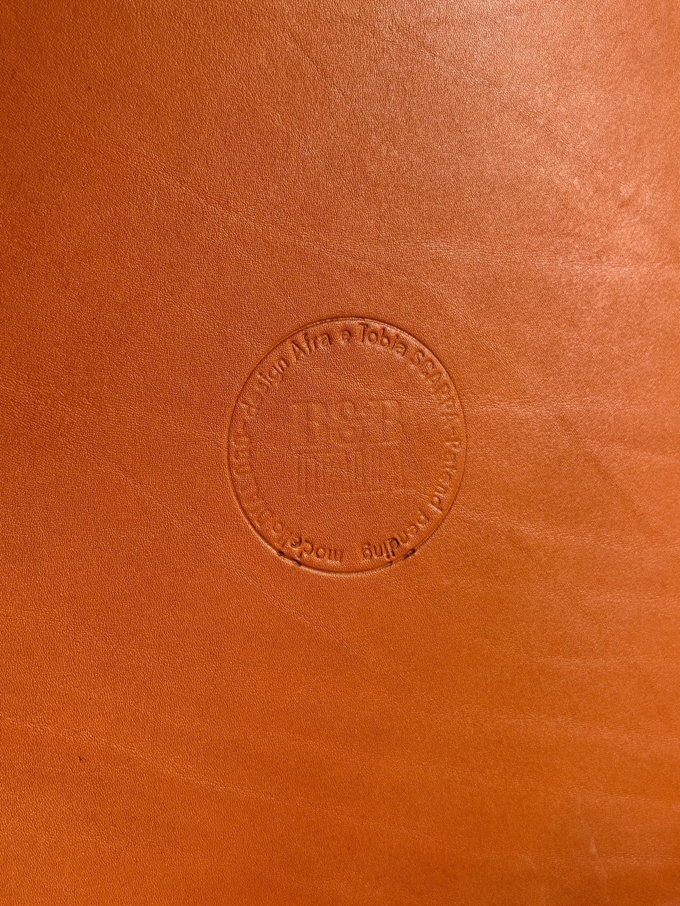 Leather Dialogo Chairs by Afra and Tobia Scarpa for B&B Italia