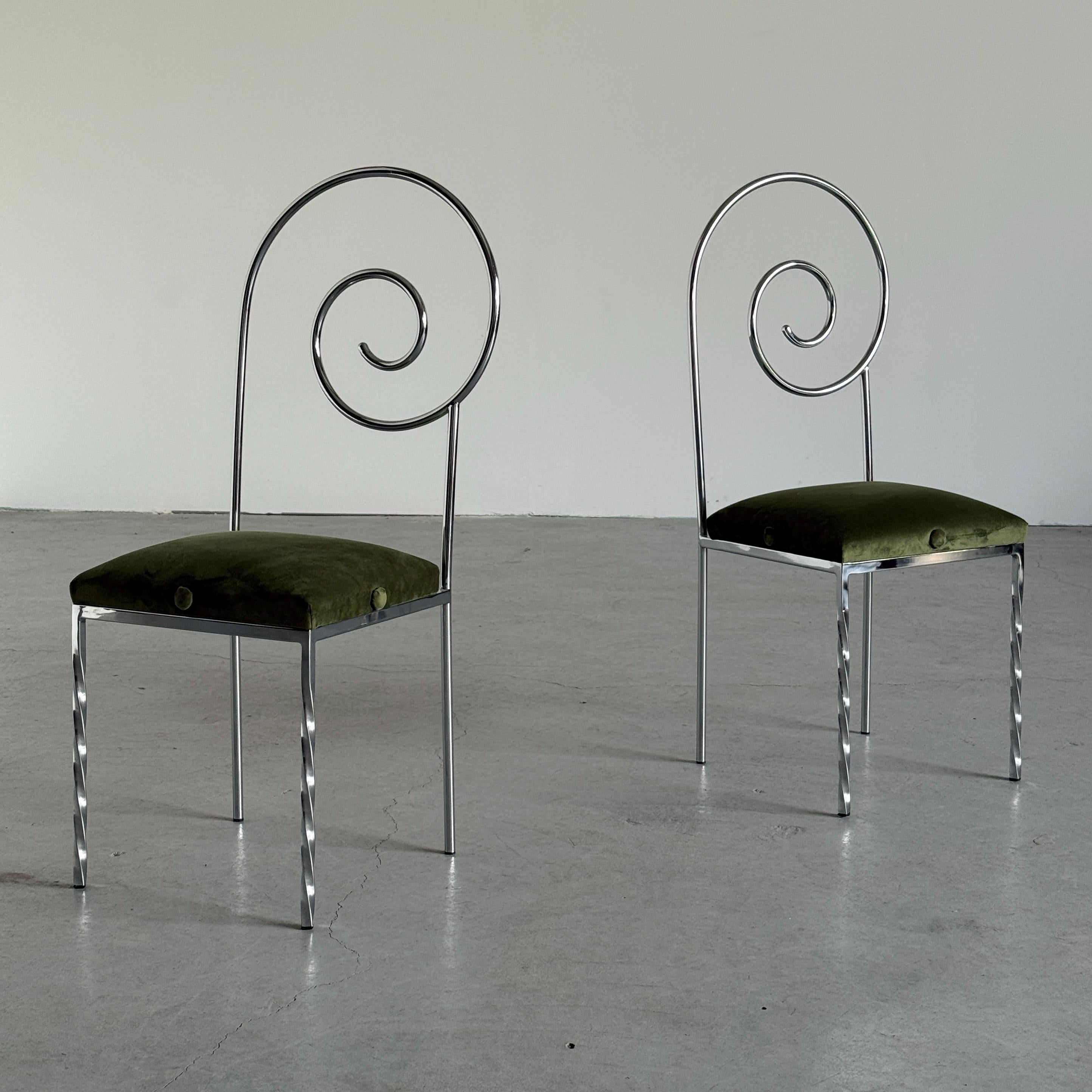 “Suspiral” Chairs by Luigi Serafini for Sawaya & Moroni