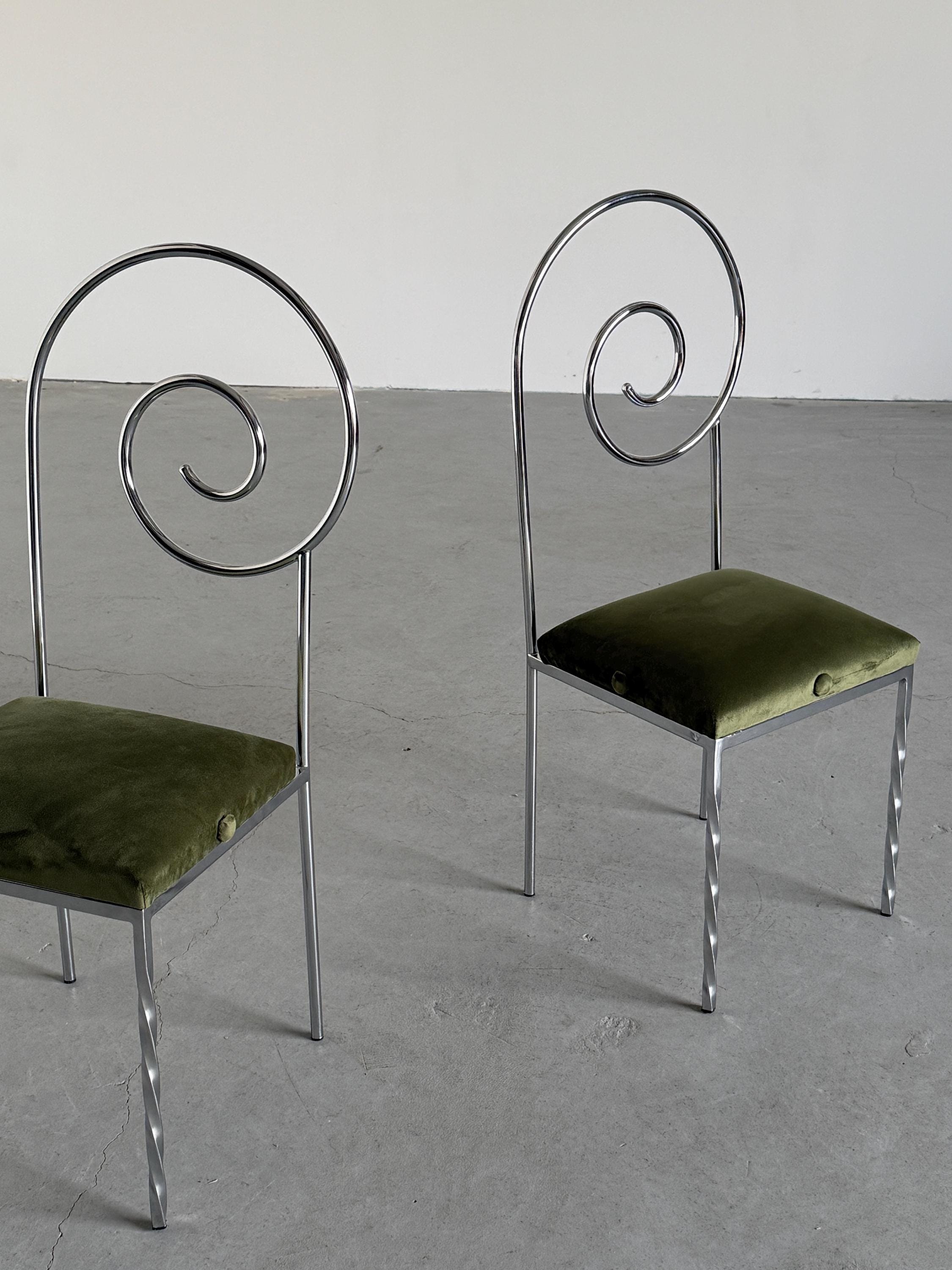 “Suspiral” Chairs by Luigi Serafini for Sawaya &amp; Moroni