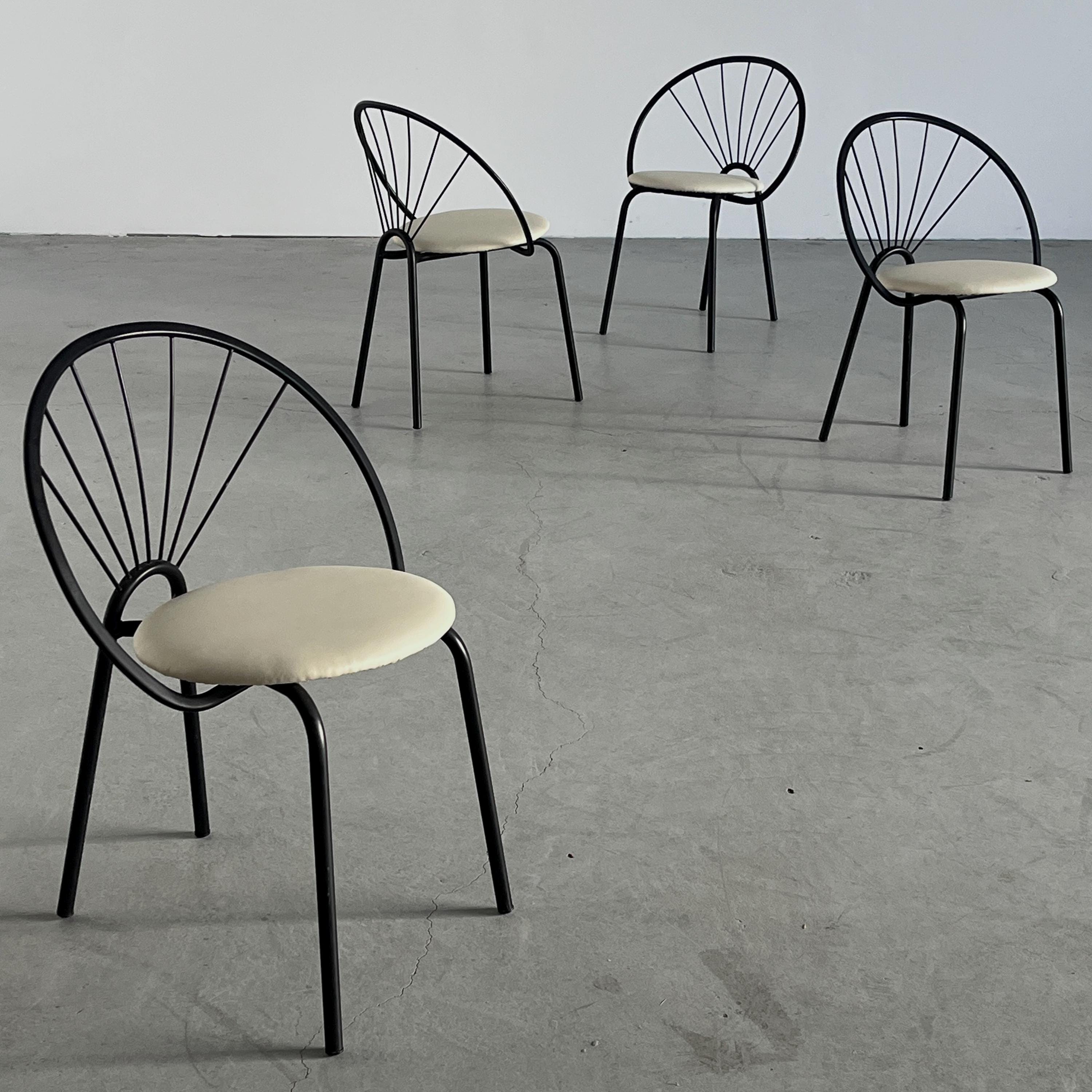 Circular Garden Chairs in Style of Paolo Pallucco