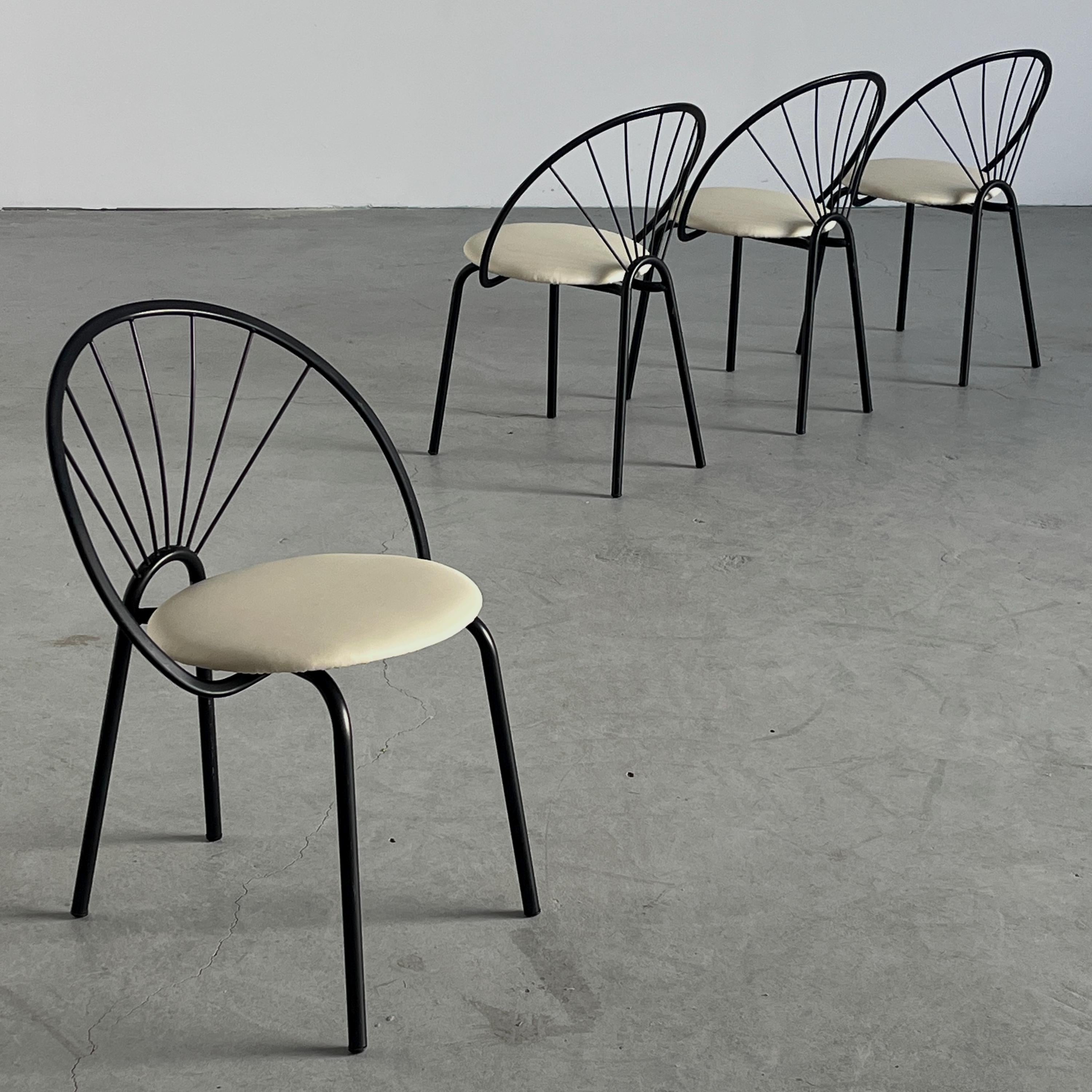 Circular Garden Chairs in Style of Paolo Pallucco
