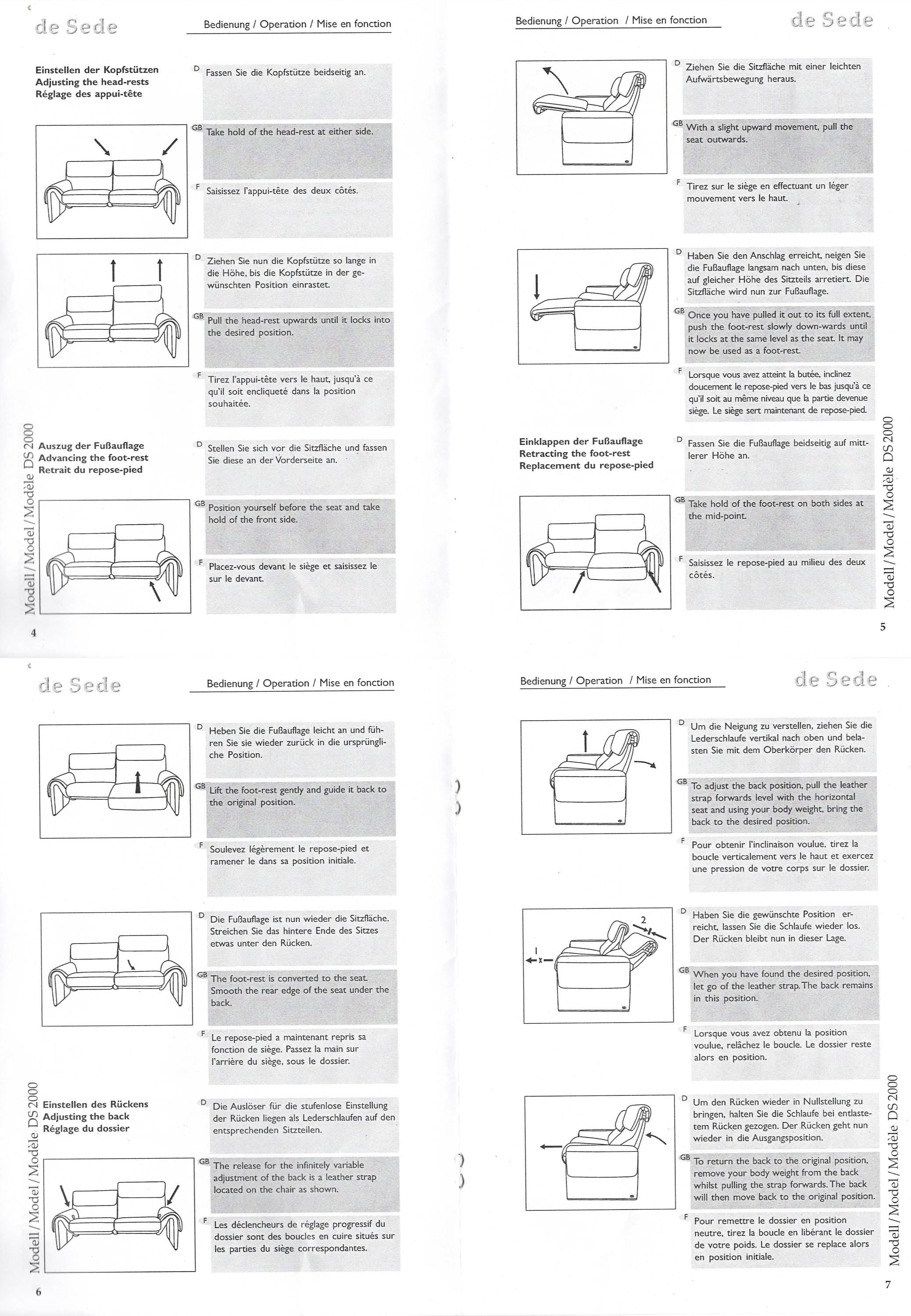 De Sede DS 2000’ Two-Seater Sofa, 1988
