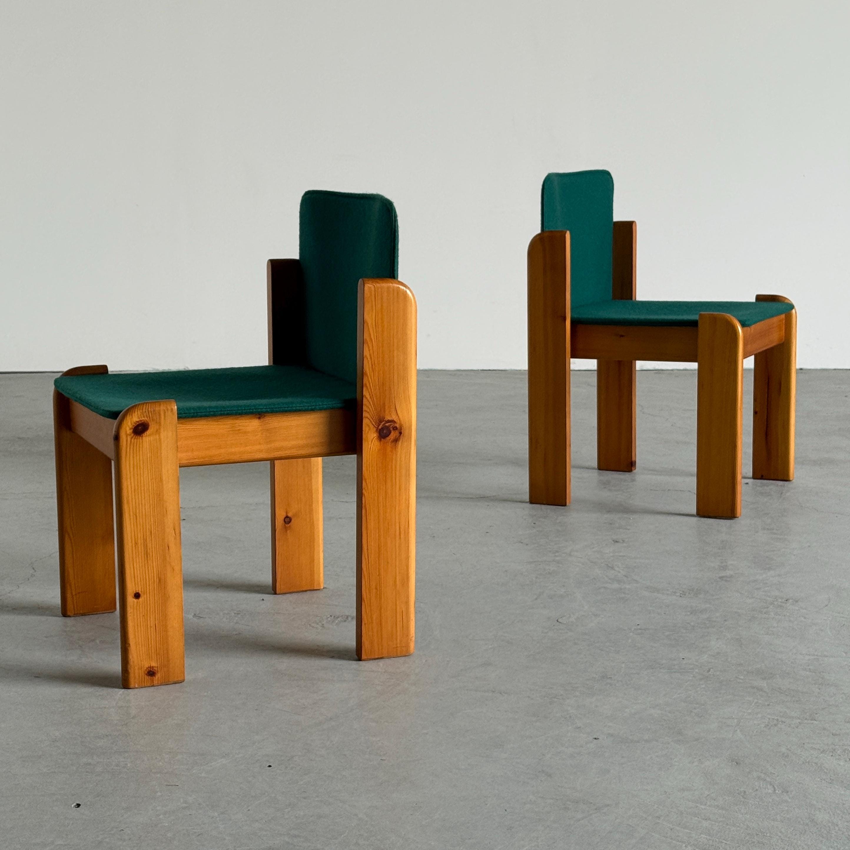 Postmodern Solid Pine Armchairs