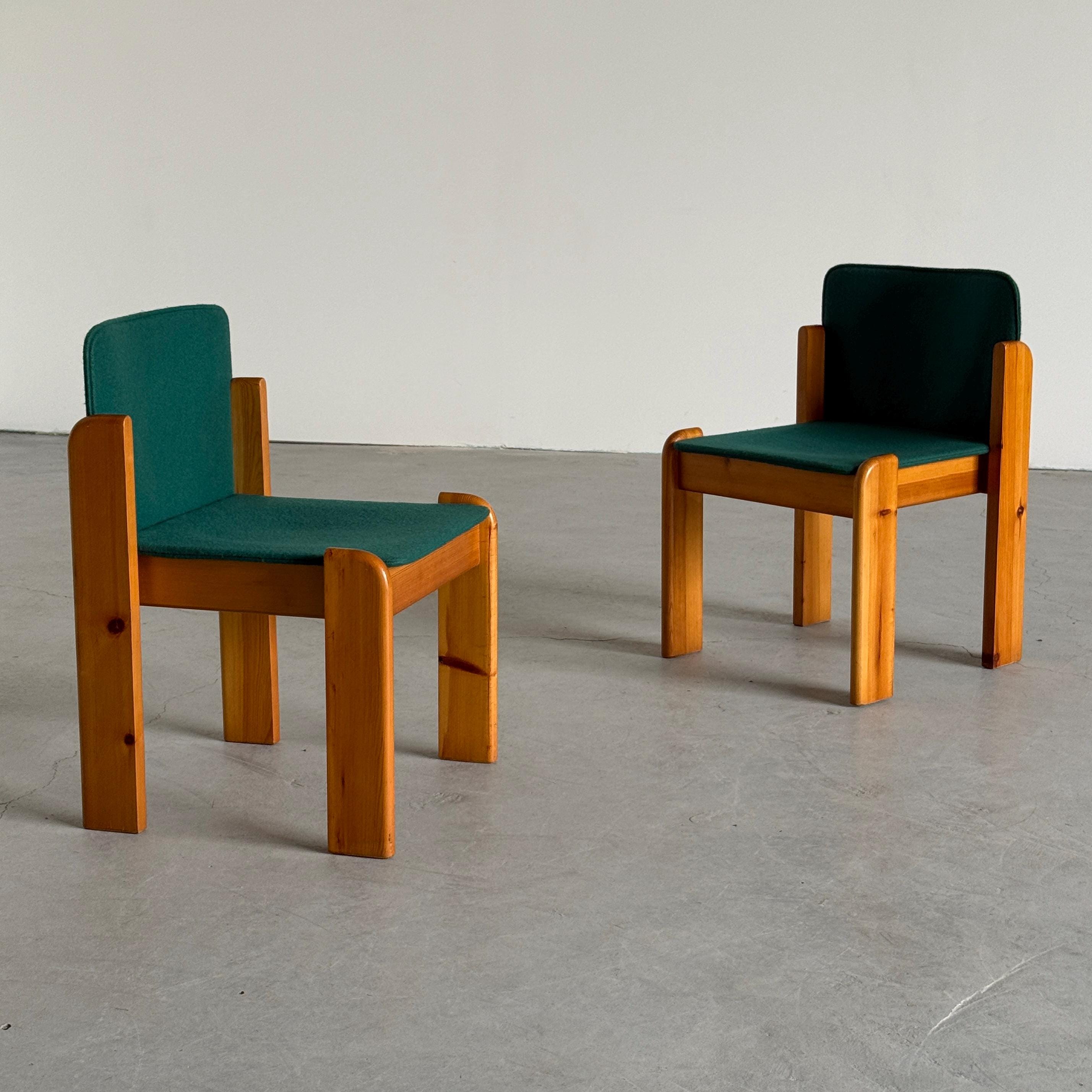 Postmodern Solid Pine Armchairs