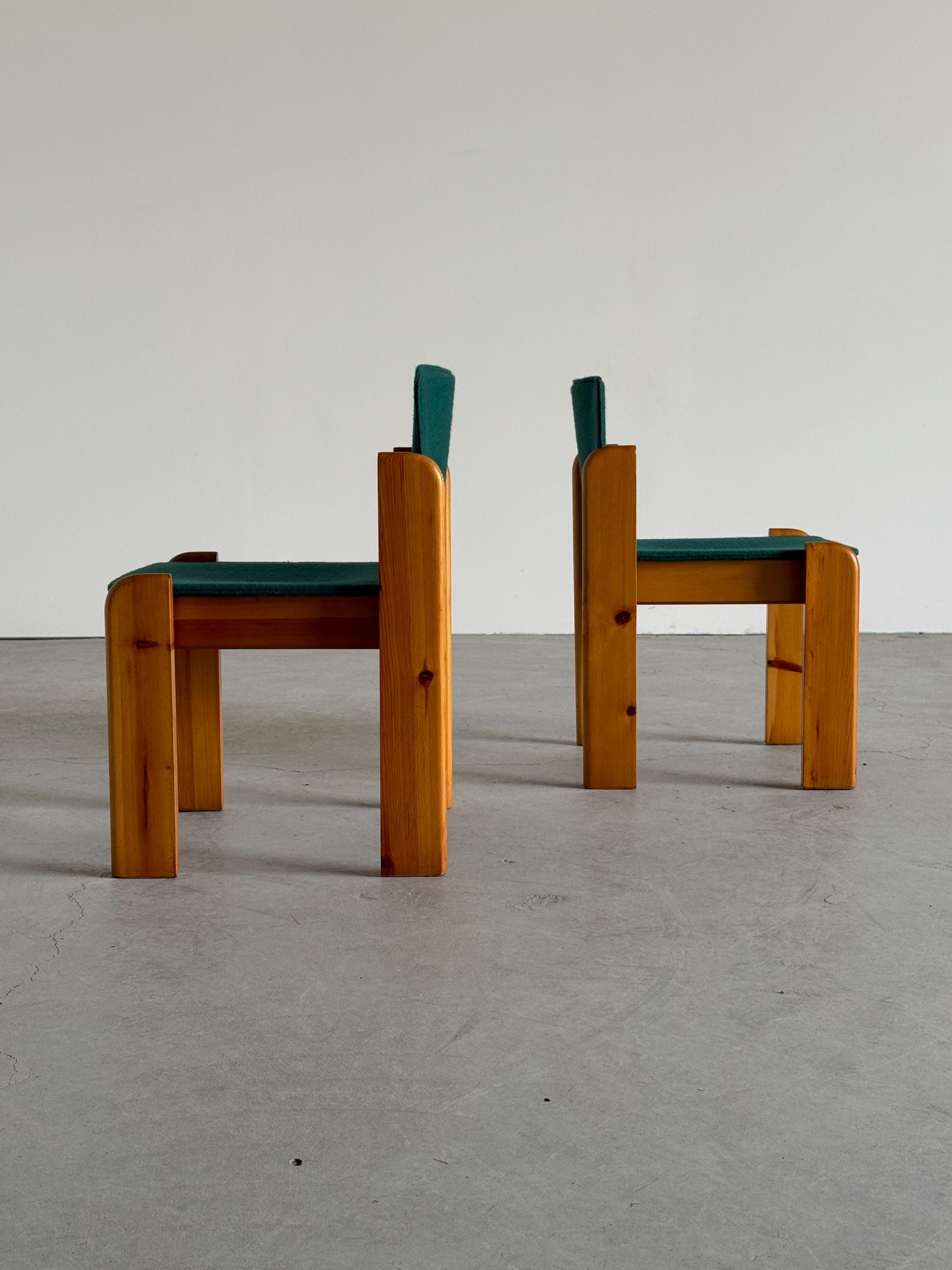 Postmodern Solid Pine Armchairs