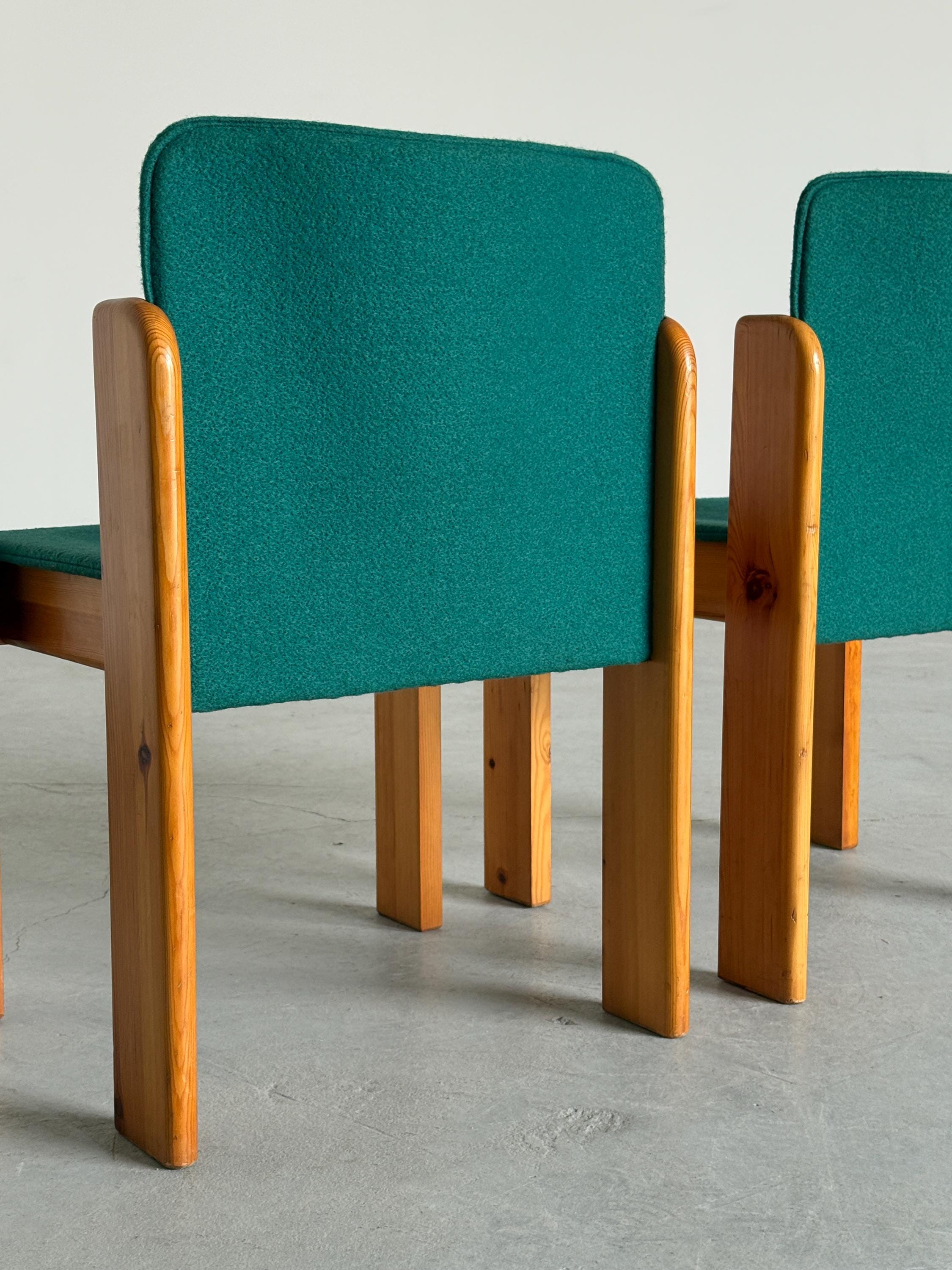 Postmodern Solid Pine Armchairs