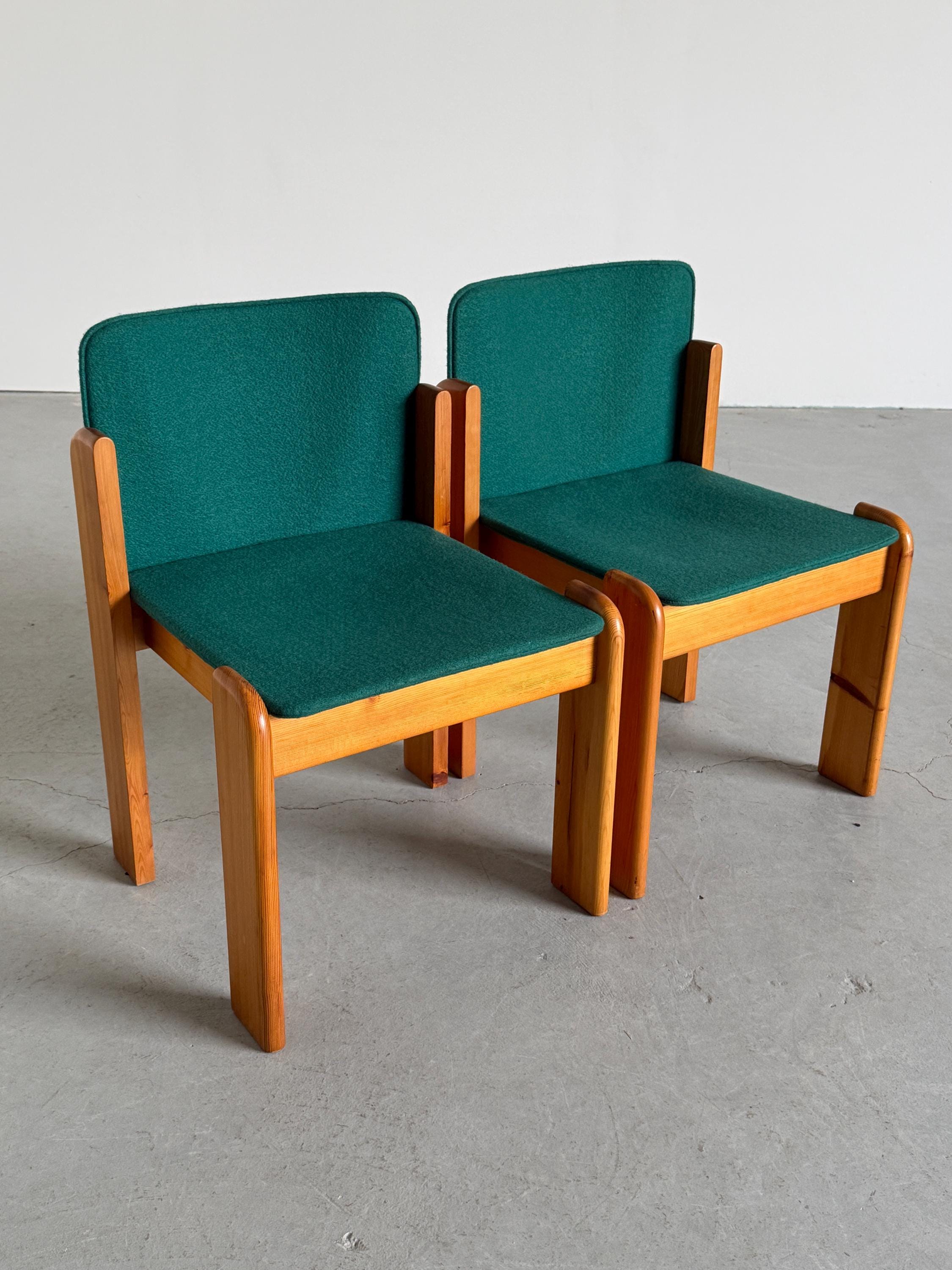 Postmodern Solid Pine Armchairs