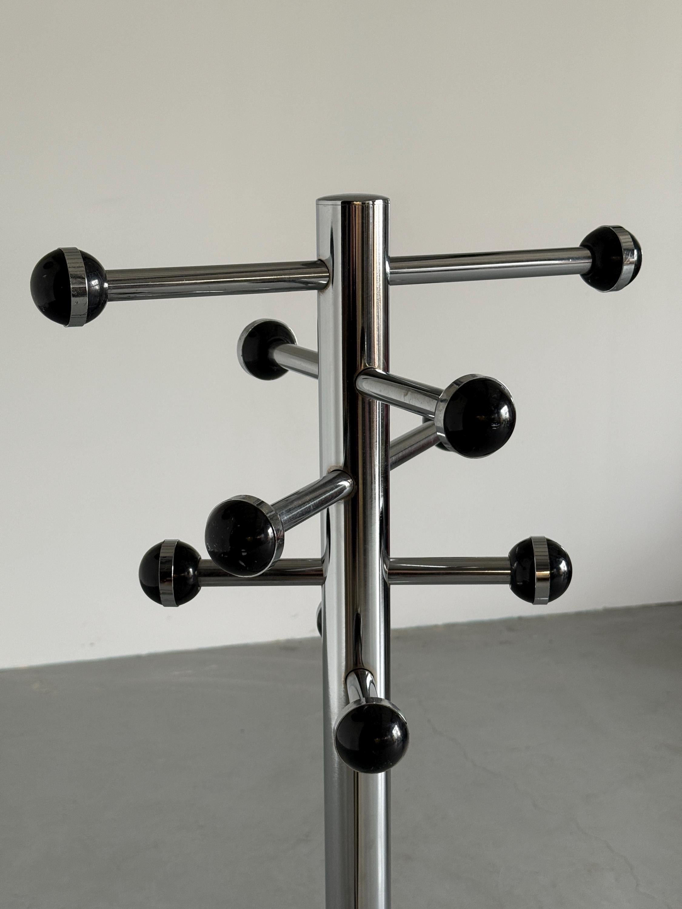 Space Age Chrome Coat Stand