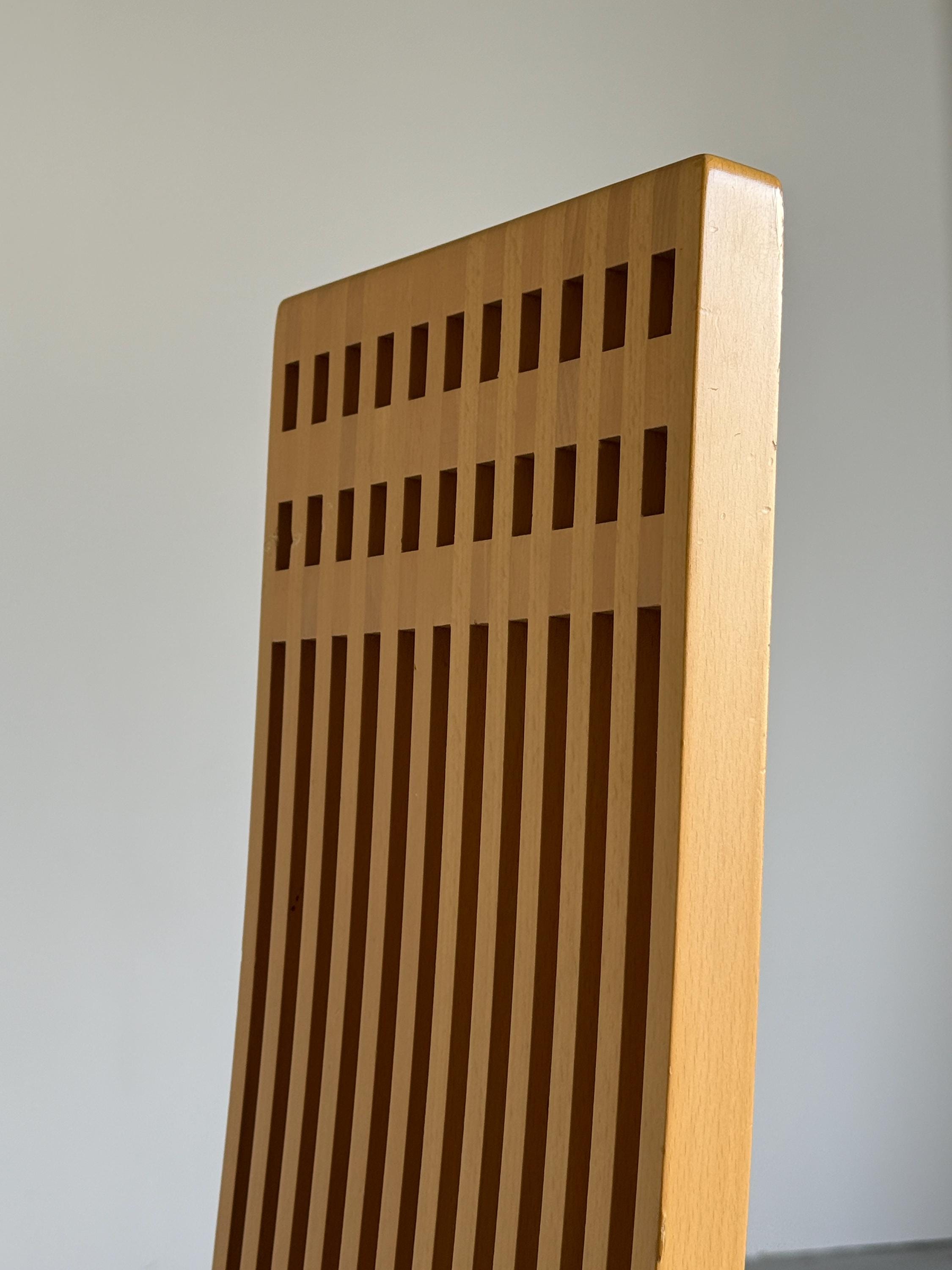 Postmodern High Back Dining Chair