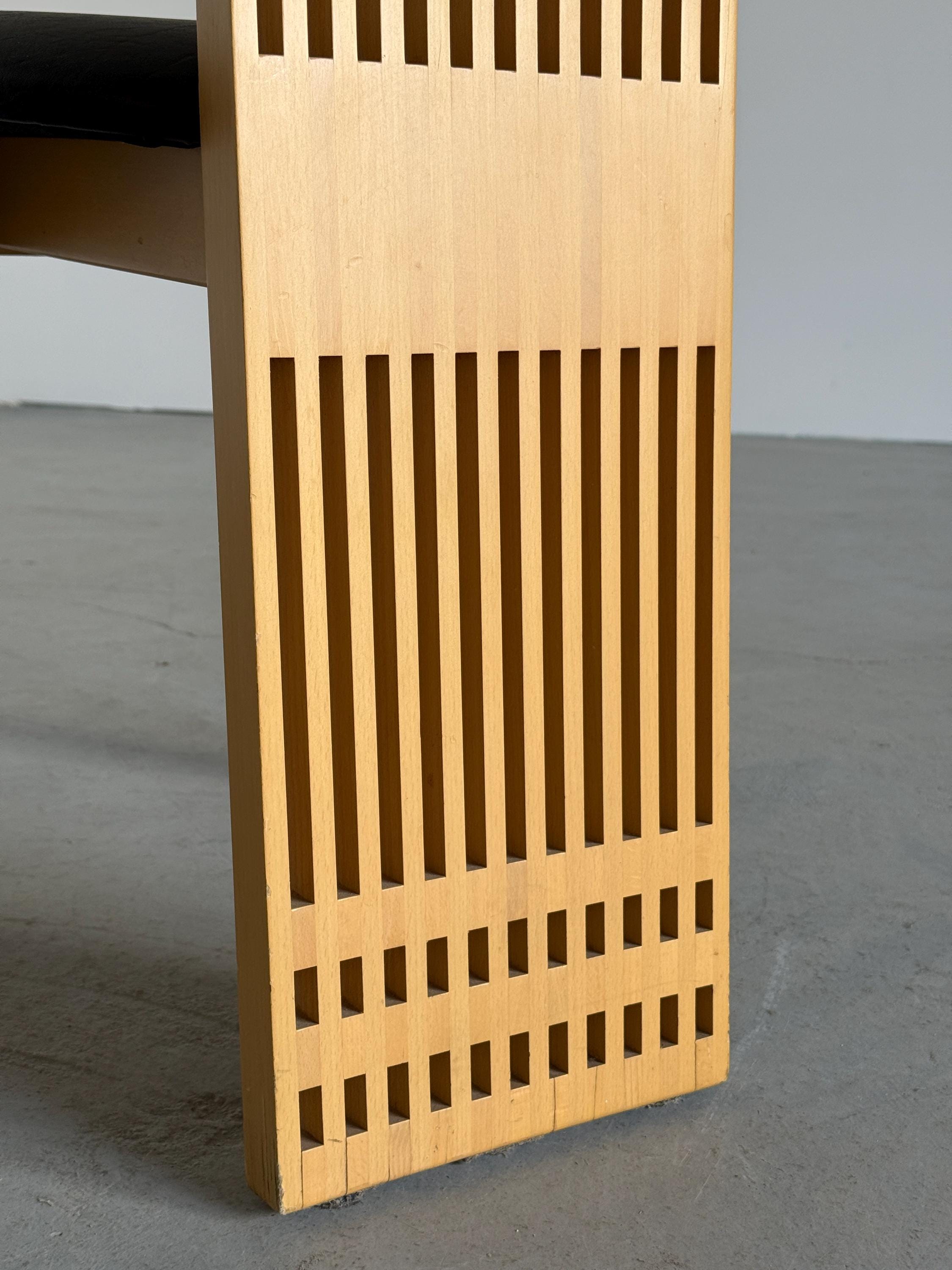 Postmodern High Back Dining Chair