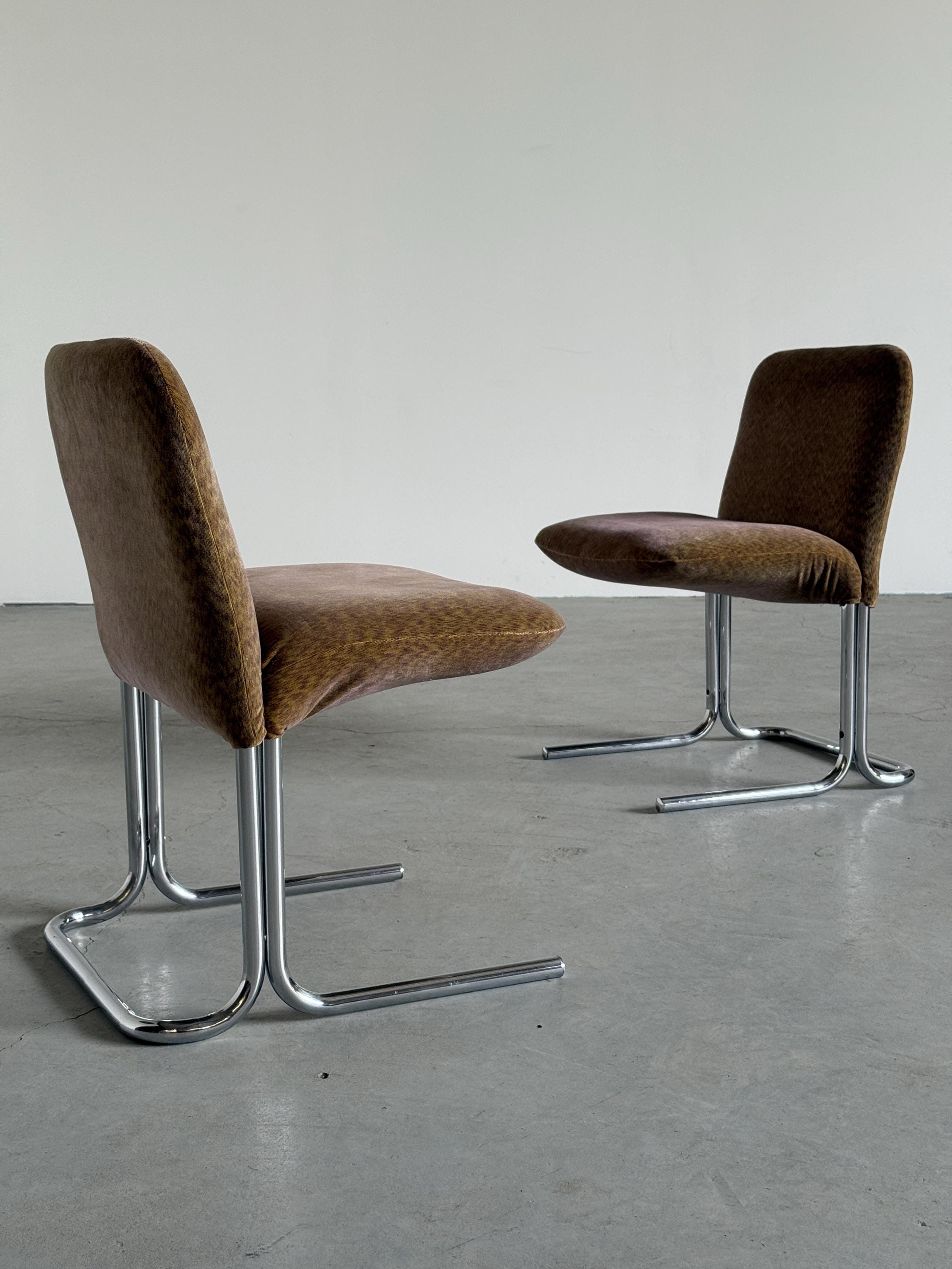 Armchairs in Abstract Patterned Upholstery