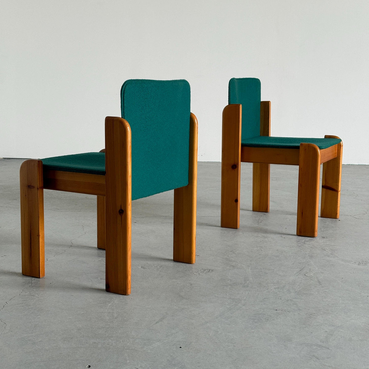 Postmodern Solid Pine Armchairs