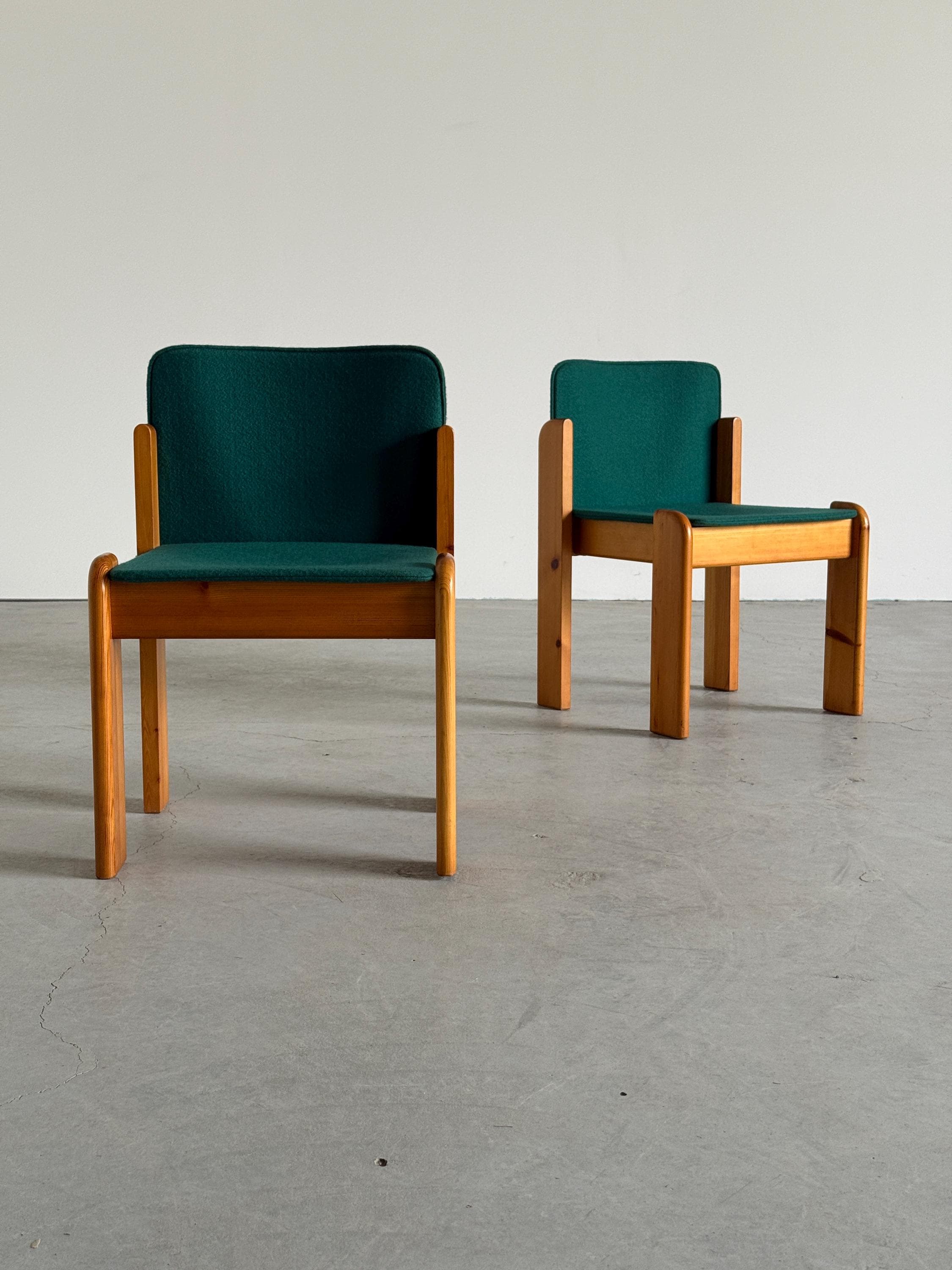 Postmodern Solid Pine Armchairs