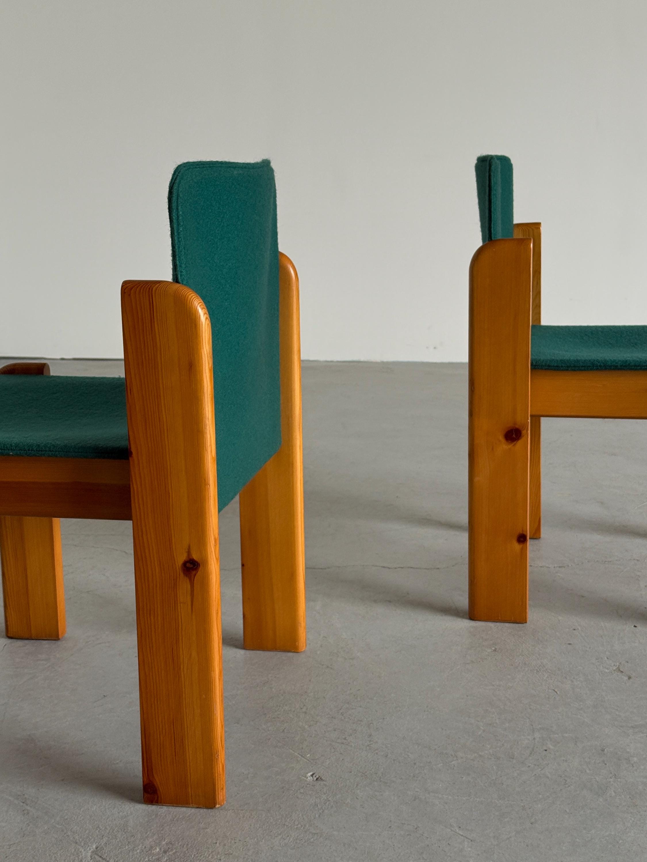 Postmodern Solid Pine Armchairs