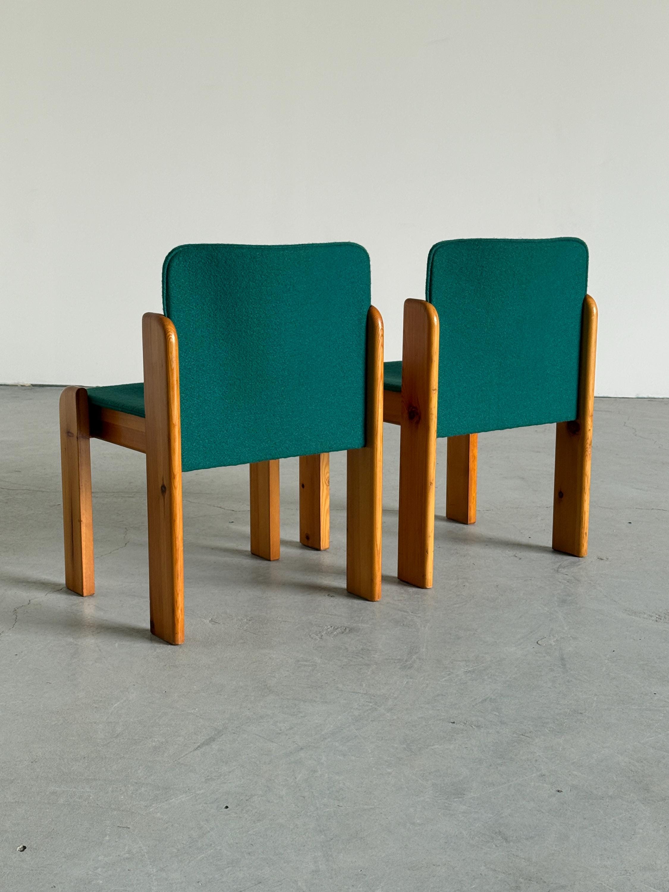 Postmodern Solid Pine Armchairs