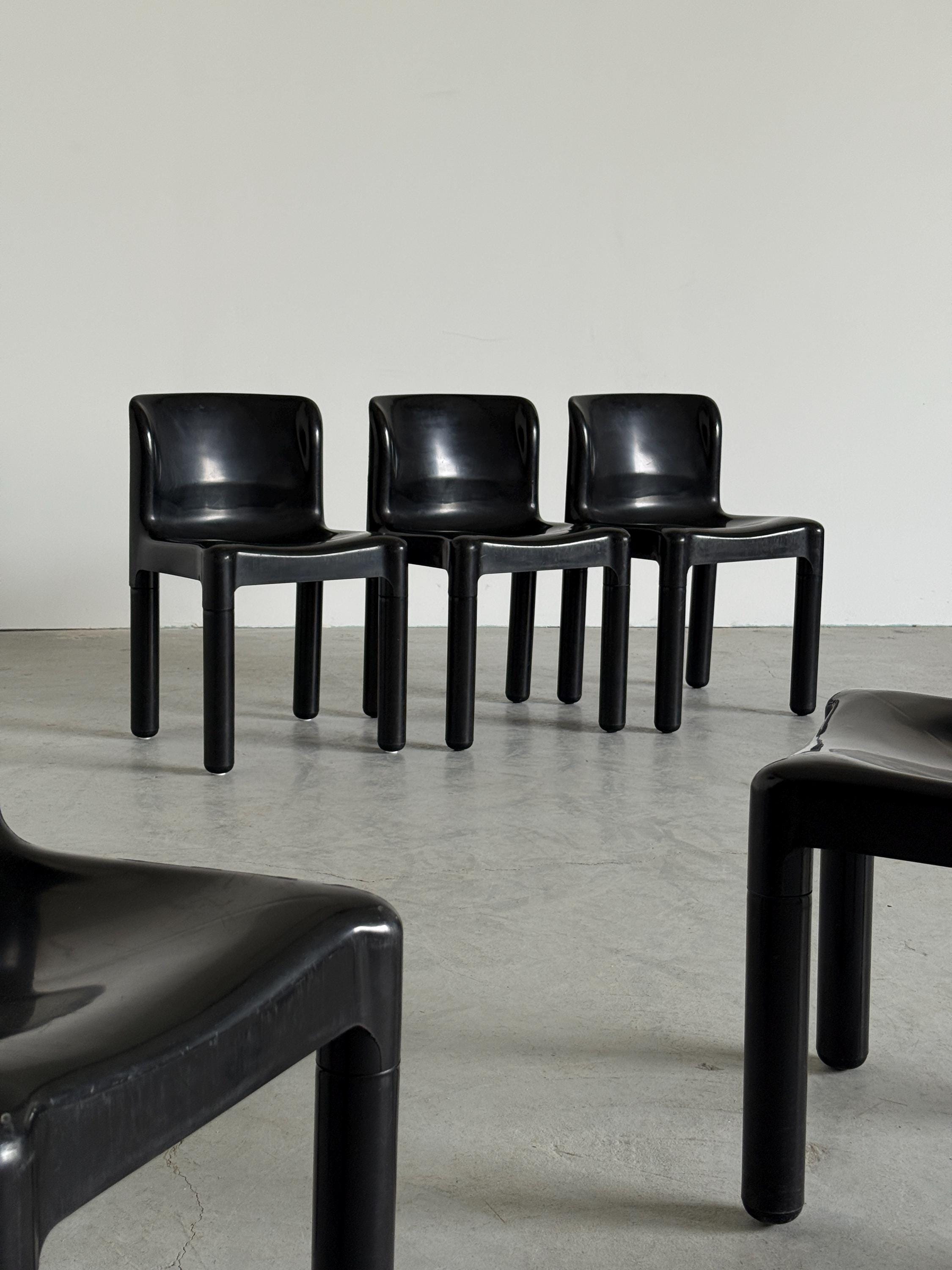 ‘4875’ Dining Chairs by Carlo Bartoli for Kartell