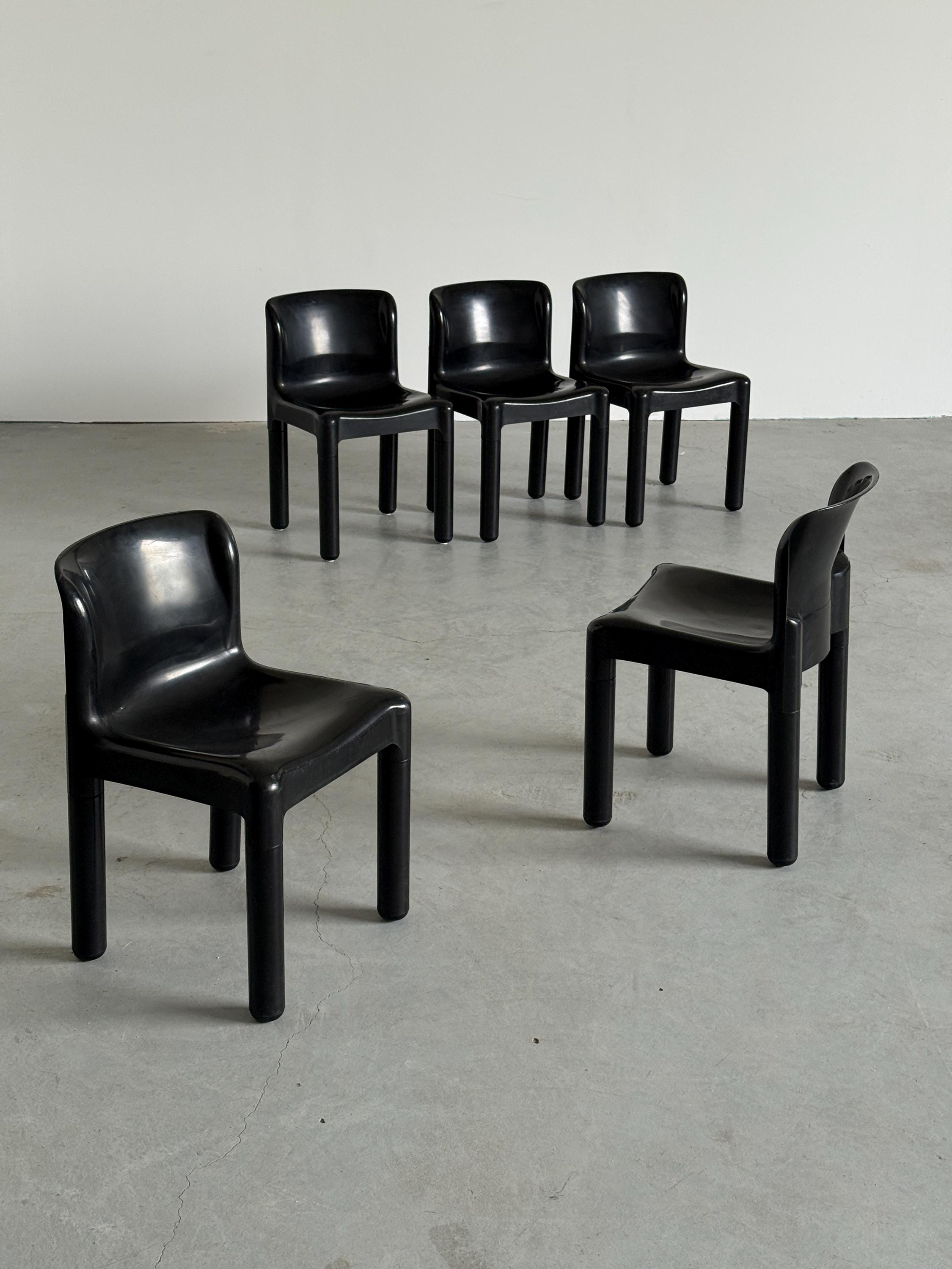 ‘4875’ Dining Chairs by Carlo Bartoli for Kartell