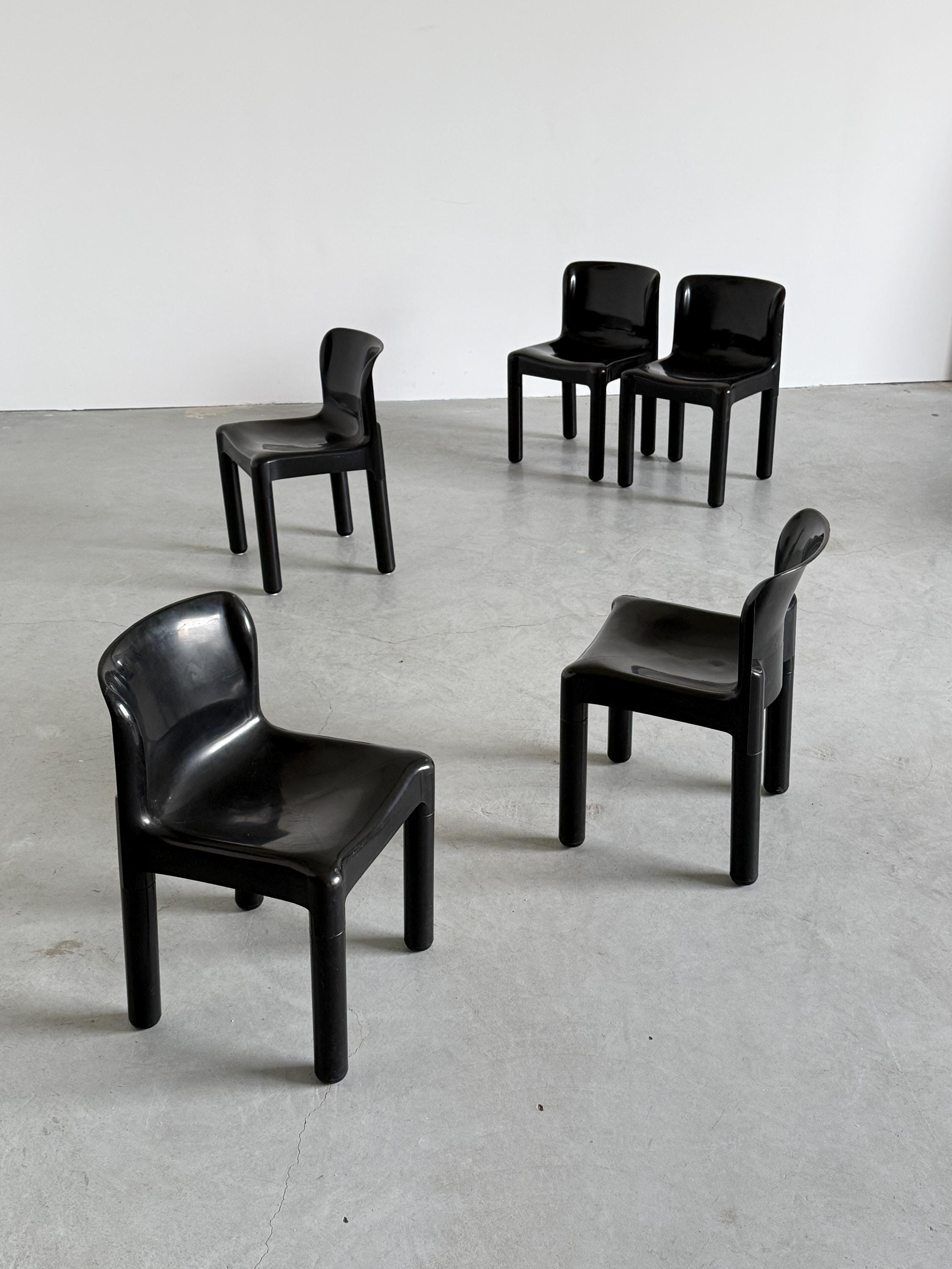‘4875’ Dining Chairs by Carlo Bartoli for Kartell