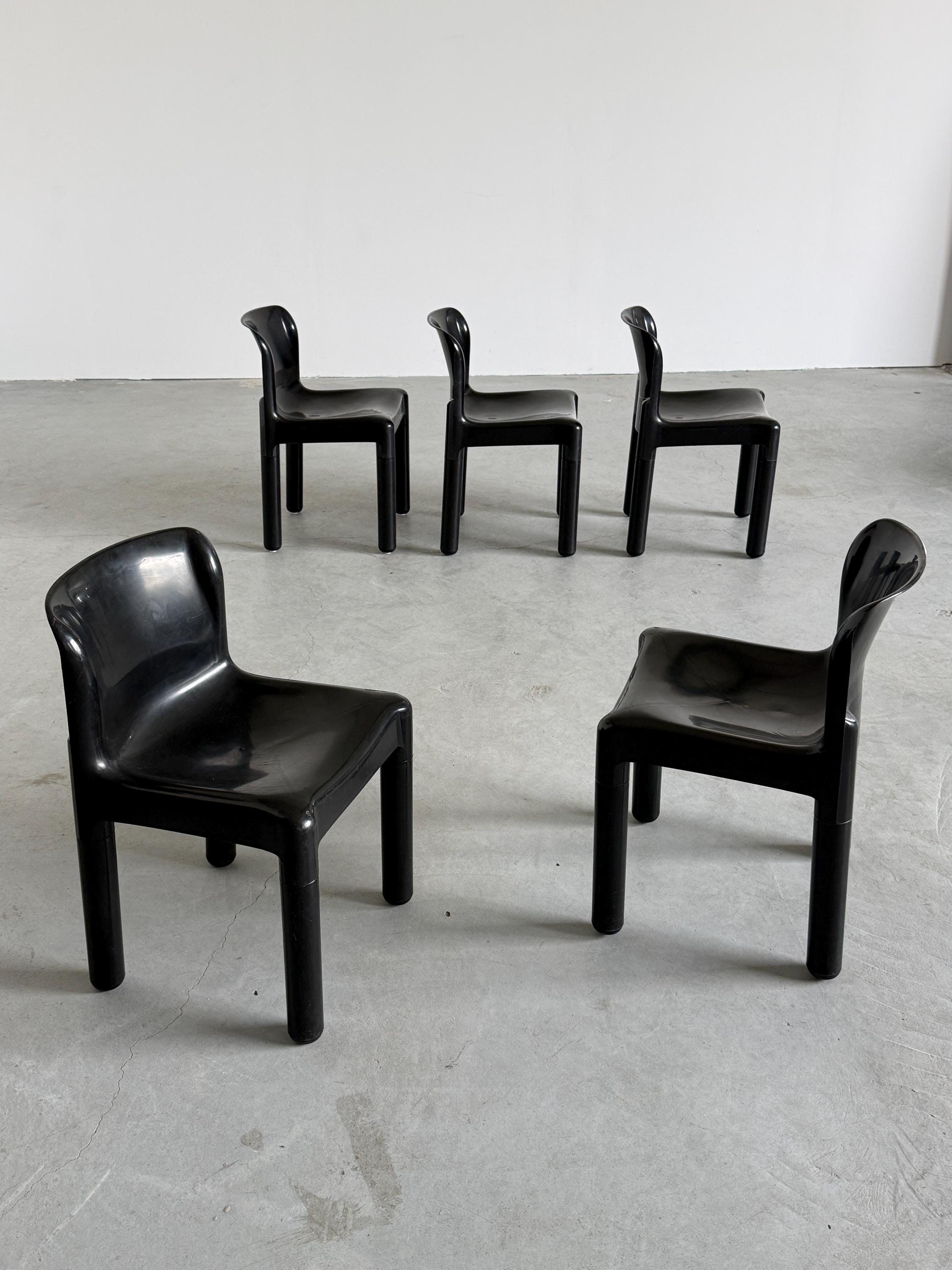 ‘4875’ Dining Chairs by Carlo Bartoli for Kartell