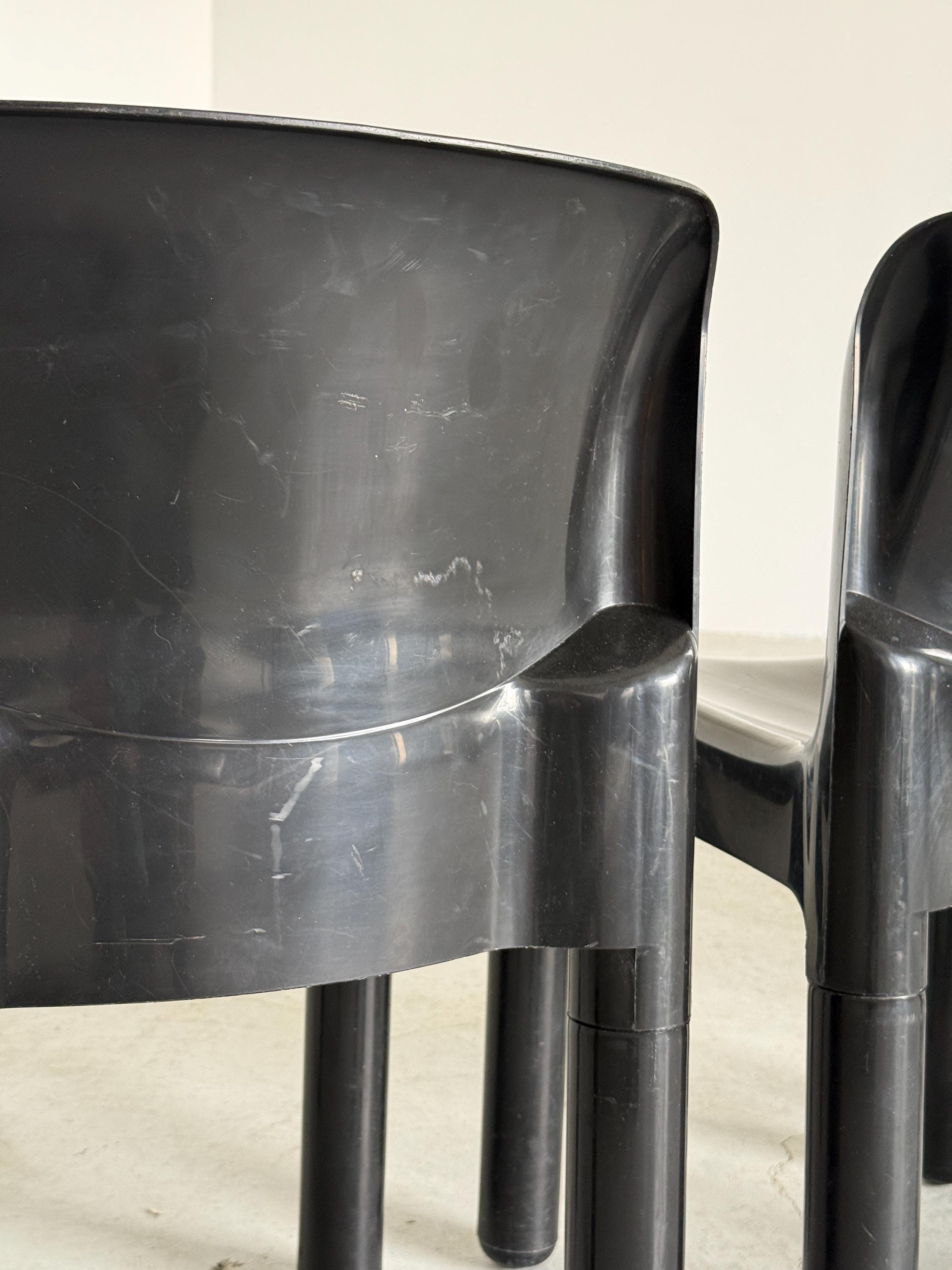 ‘4875’ Dining Chairs by Carlo Bartoli for Kartell