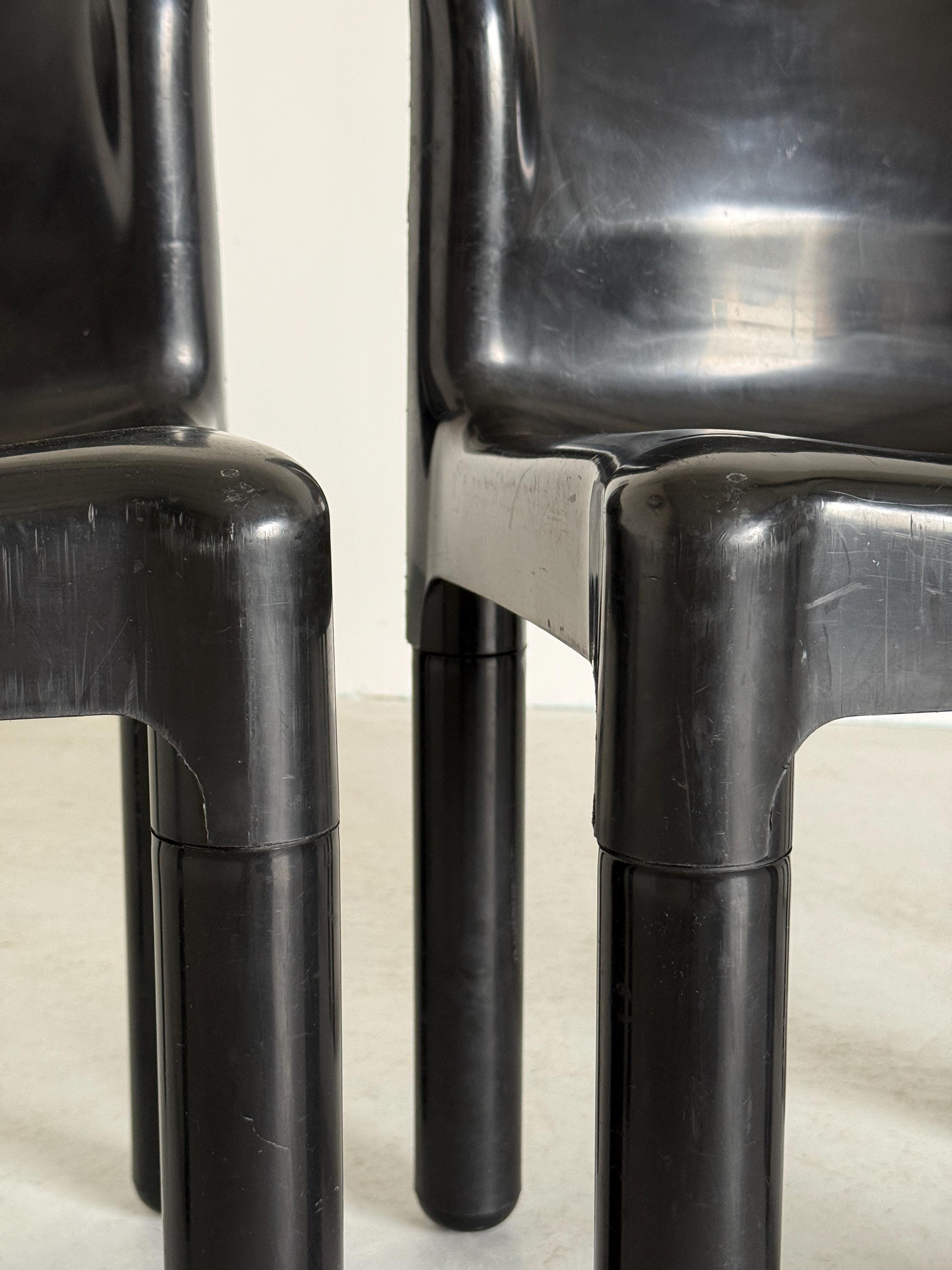 ‘4875’ Dining Chairs by Carlo Bartoli for Kartell