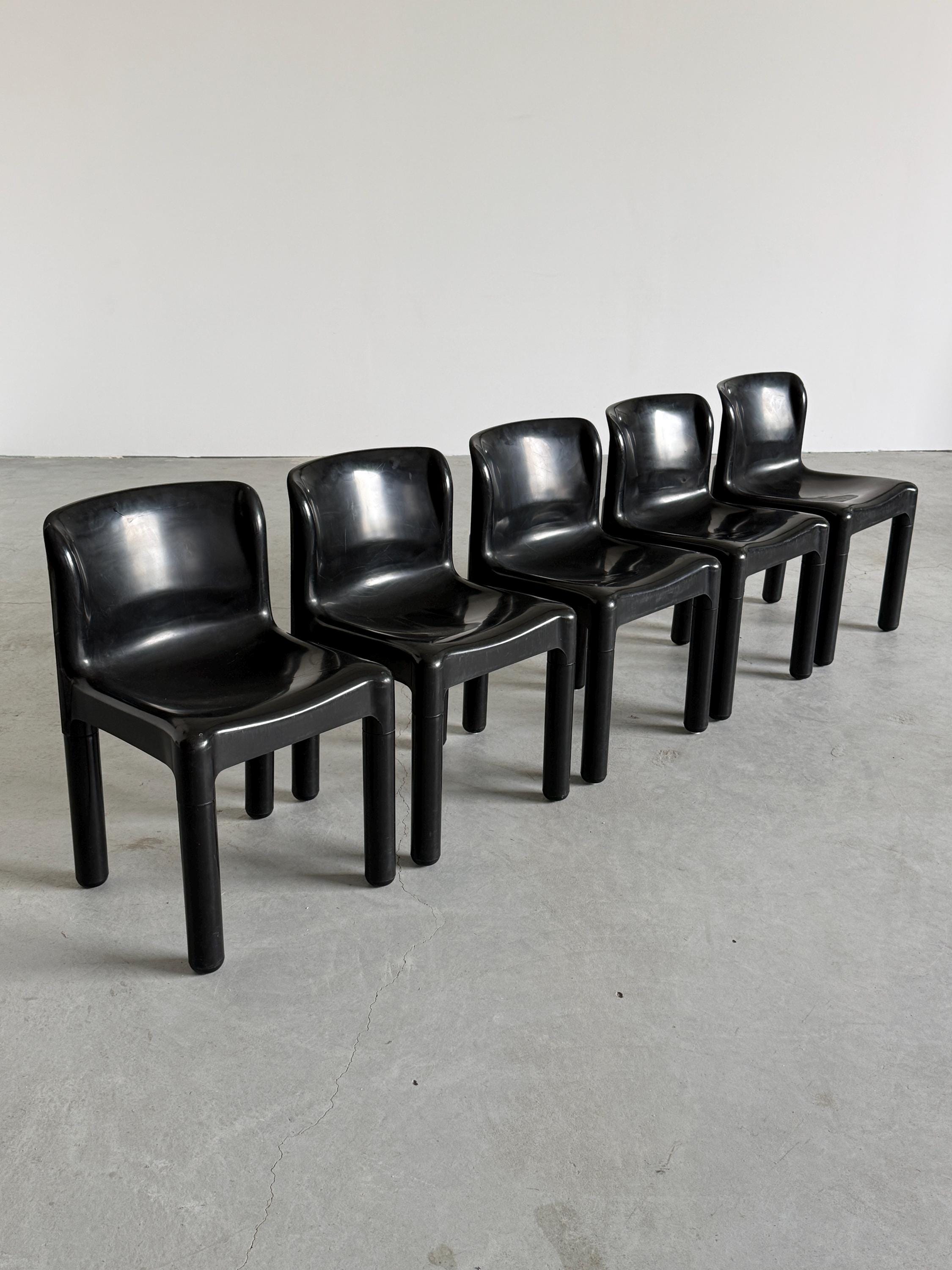 ‘4875’ Dining Chairs by Carlo Bartoli for Kartell