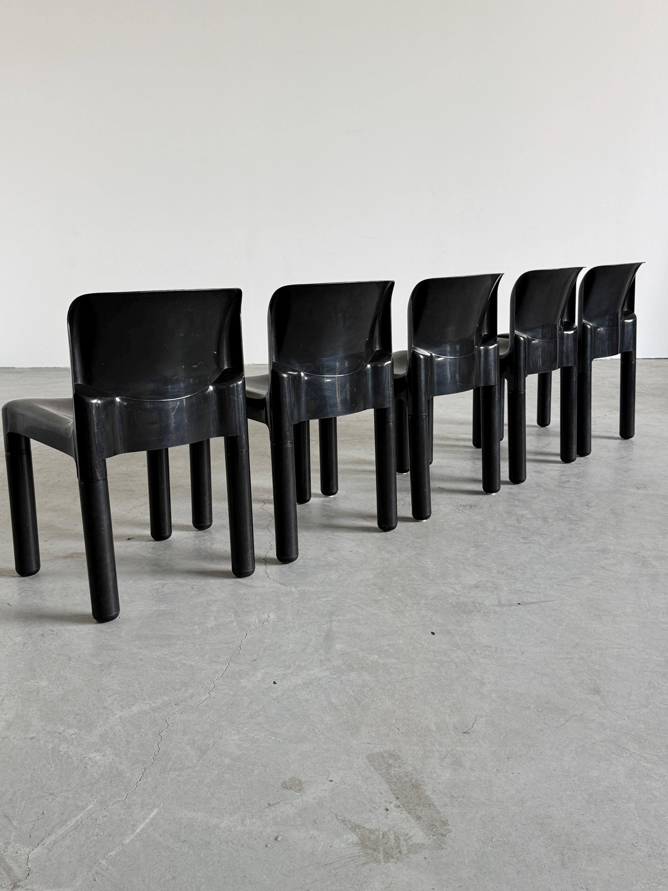 ‘4875’ Dining Chairs by Carlo Bartoli for Kartell