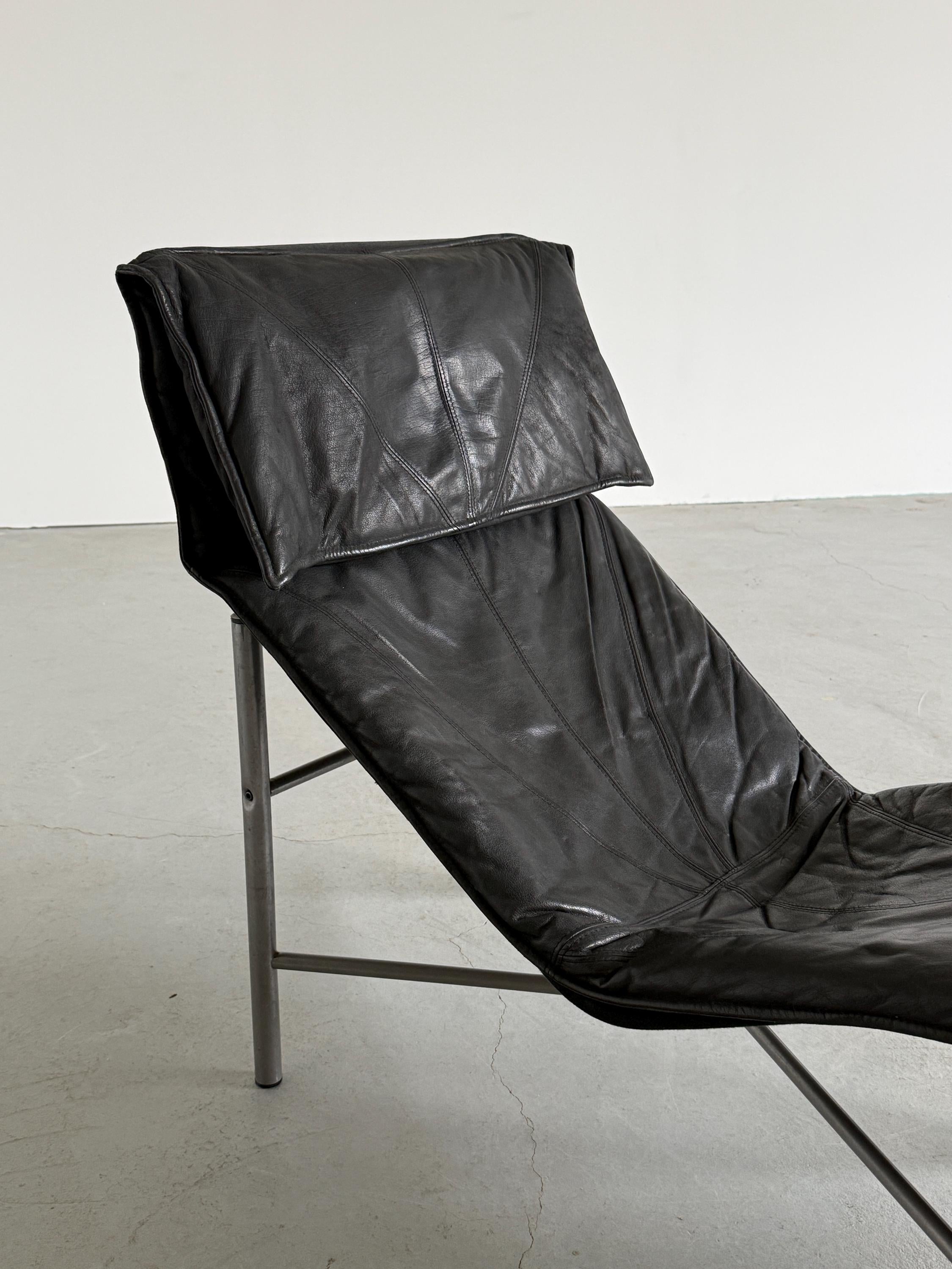 Leather Chaise Longue by Tord Björklund for Ikea