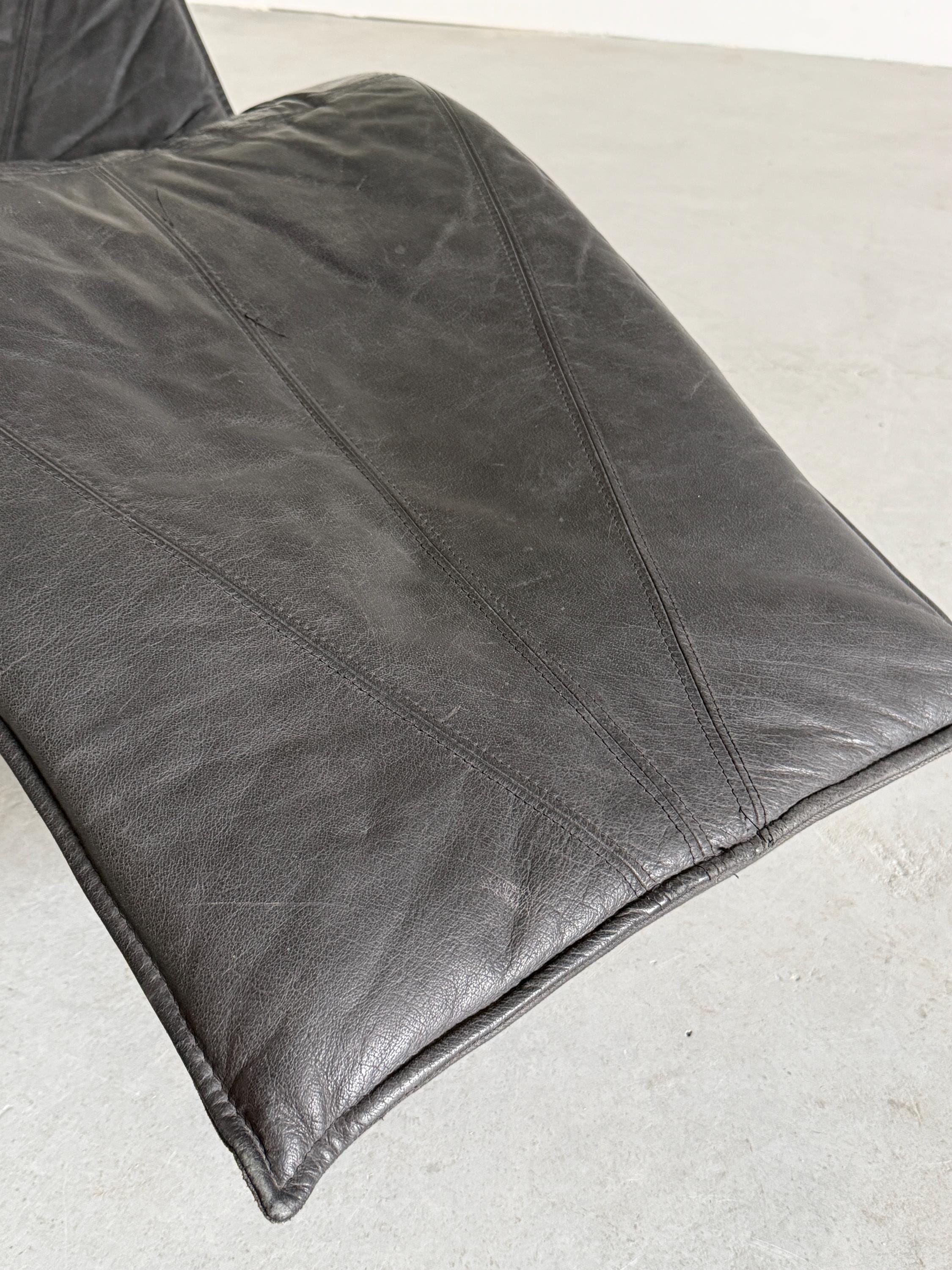 Leather Chaise Longue by Tord Björklund for Ikea