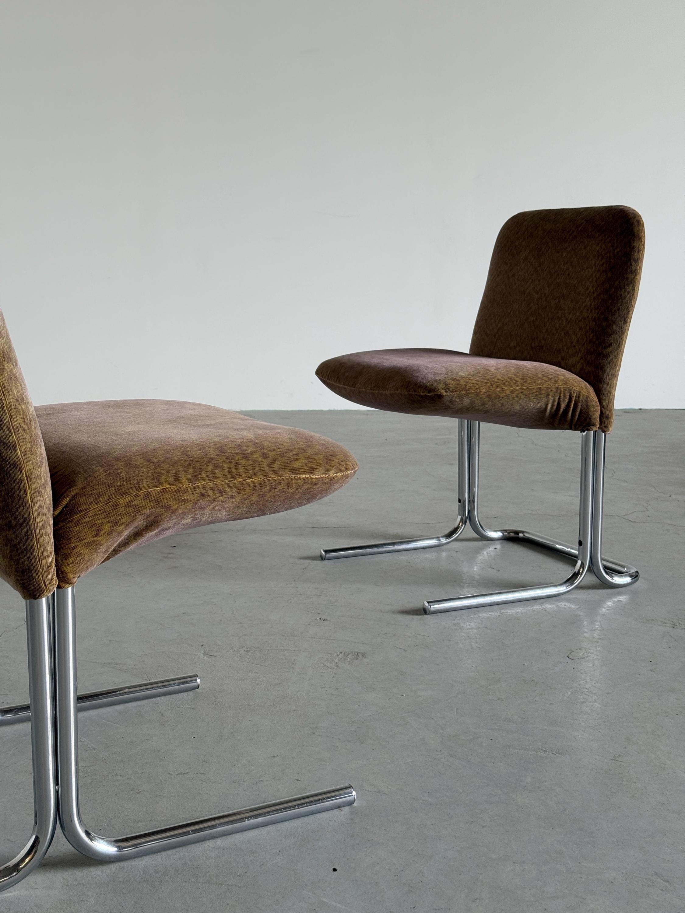 Armchairs in Abstract Patterned Upholstery