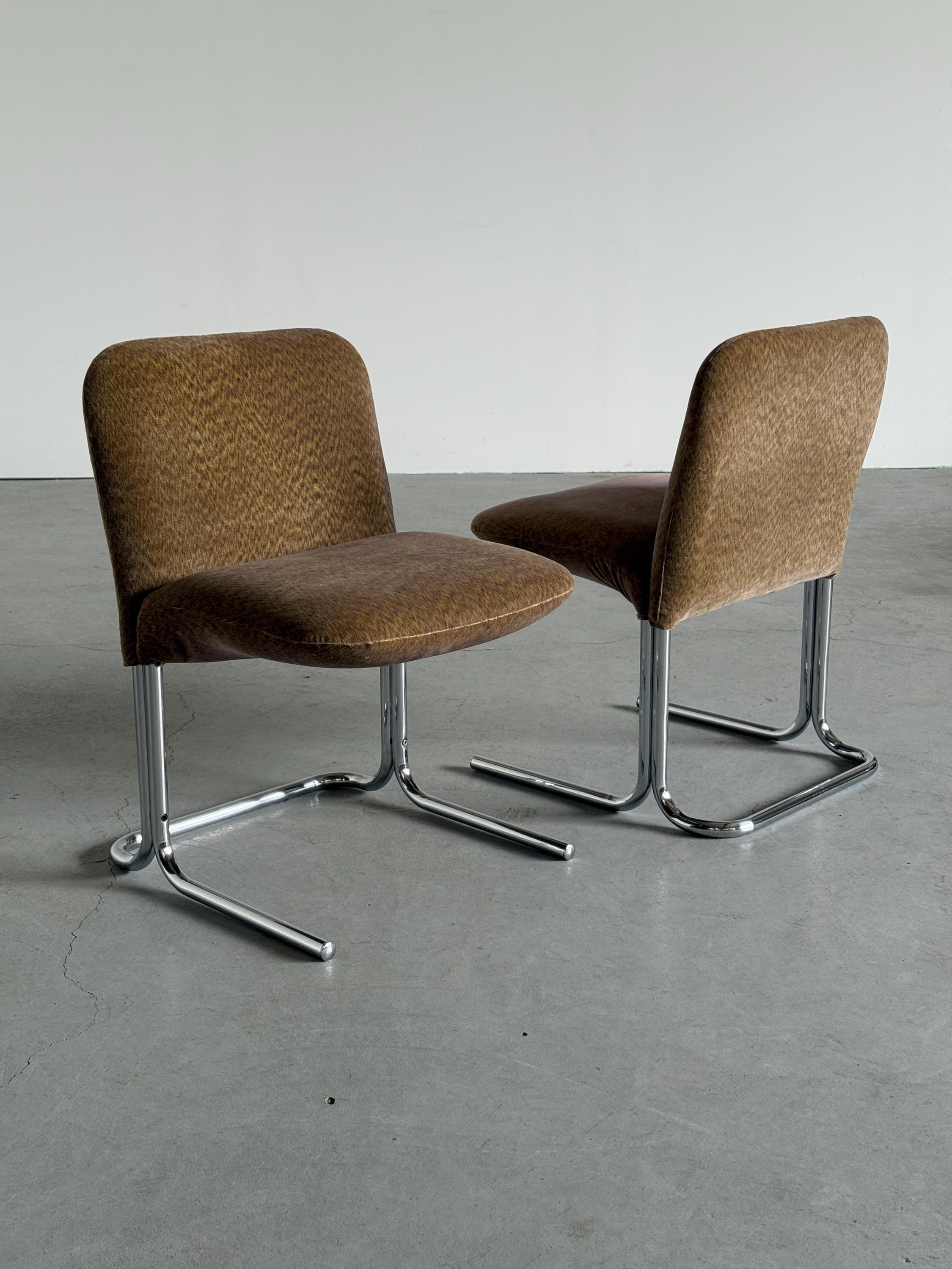 Armchairs in Abstract Patterned Upholstery