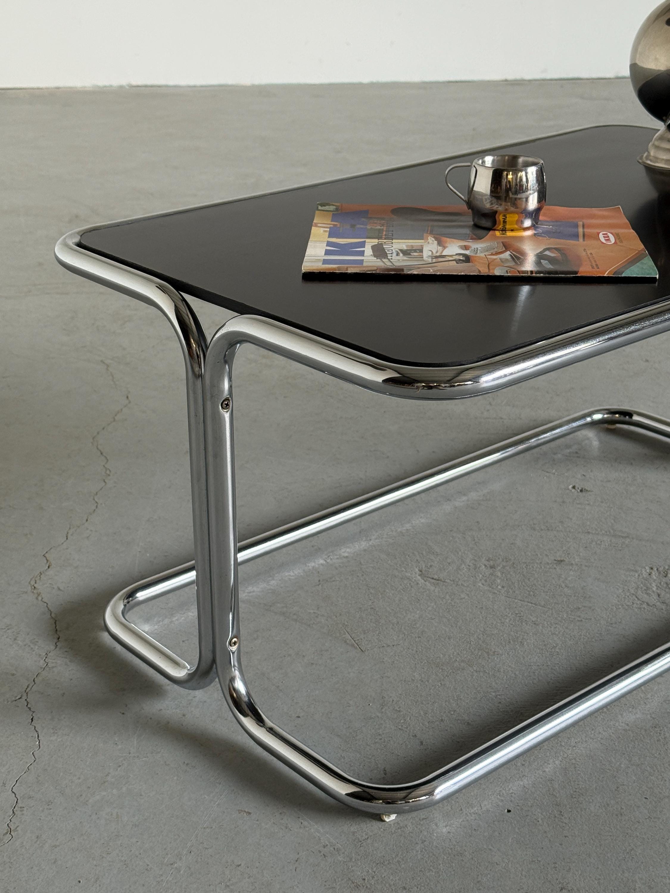 Modernist Chrome Coffee Table