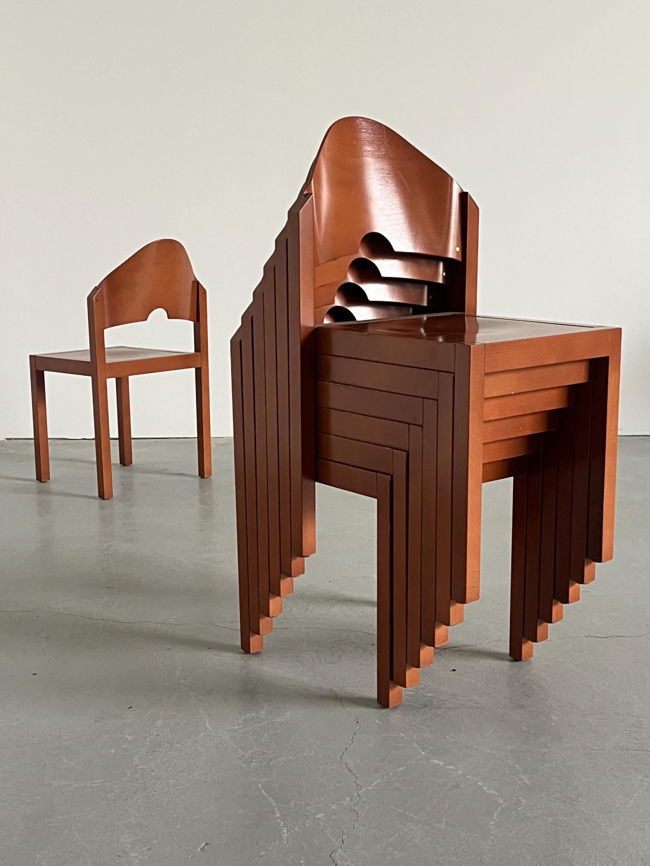 Stackable Dining Chairs by Thonet