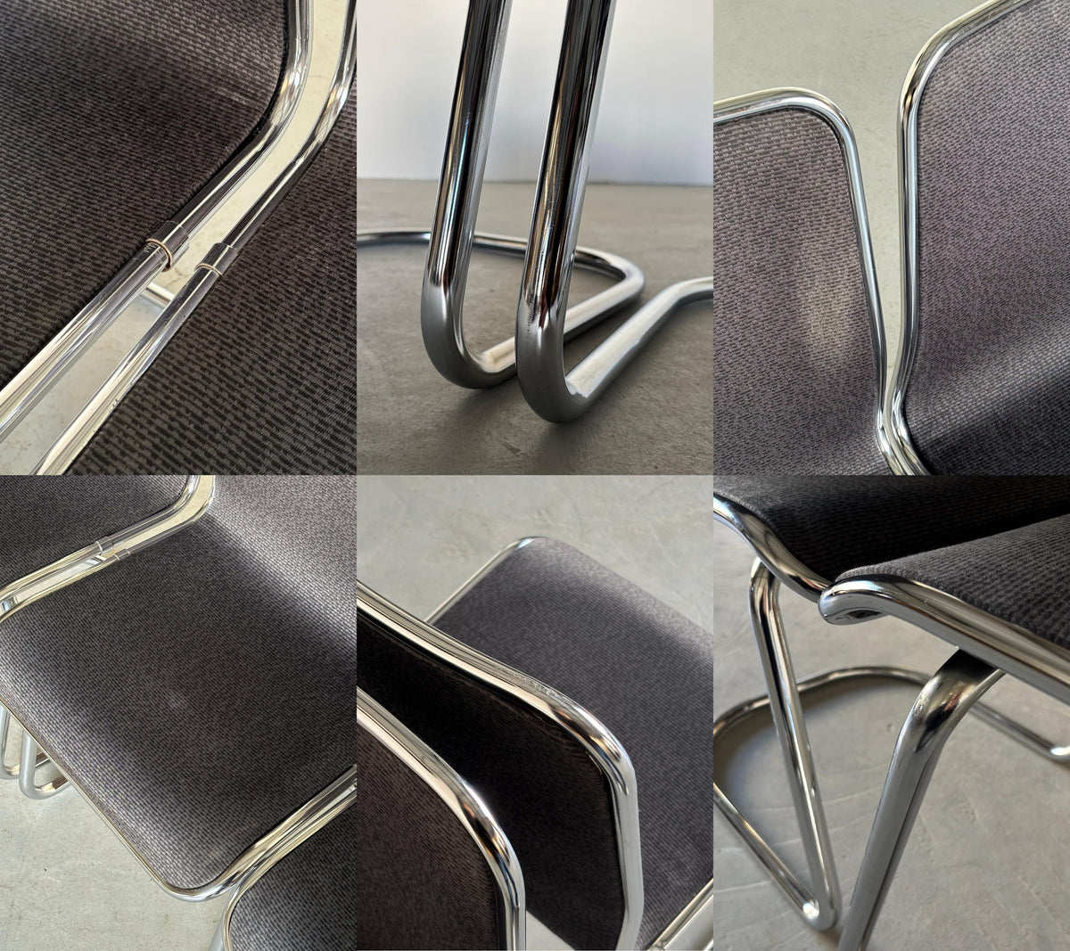 ‘Taro’ Cantilever Dining Chairs by Tacke Sitzmobel