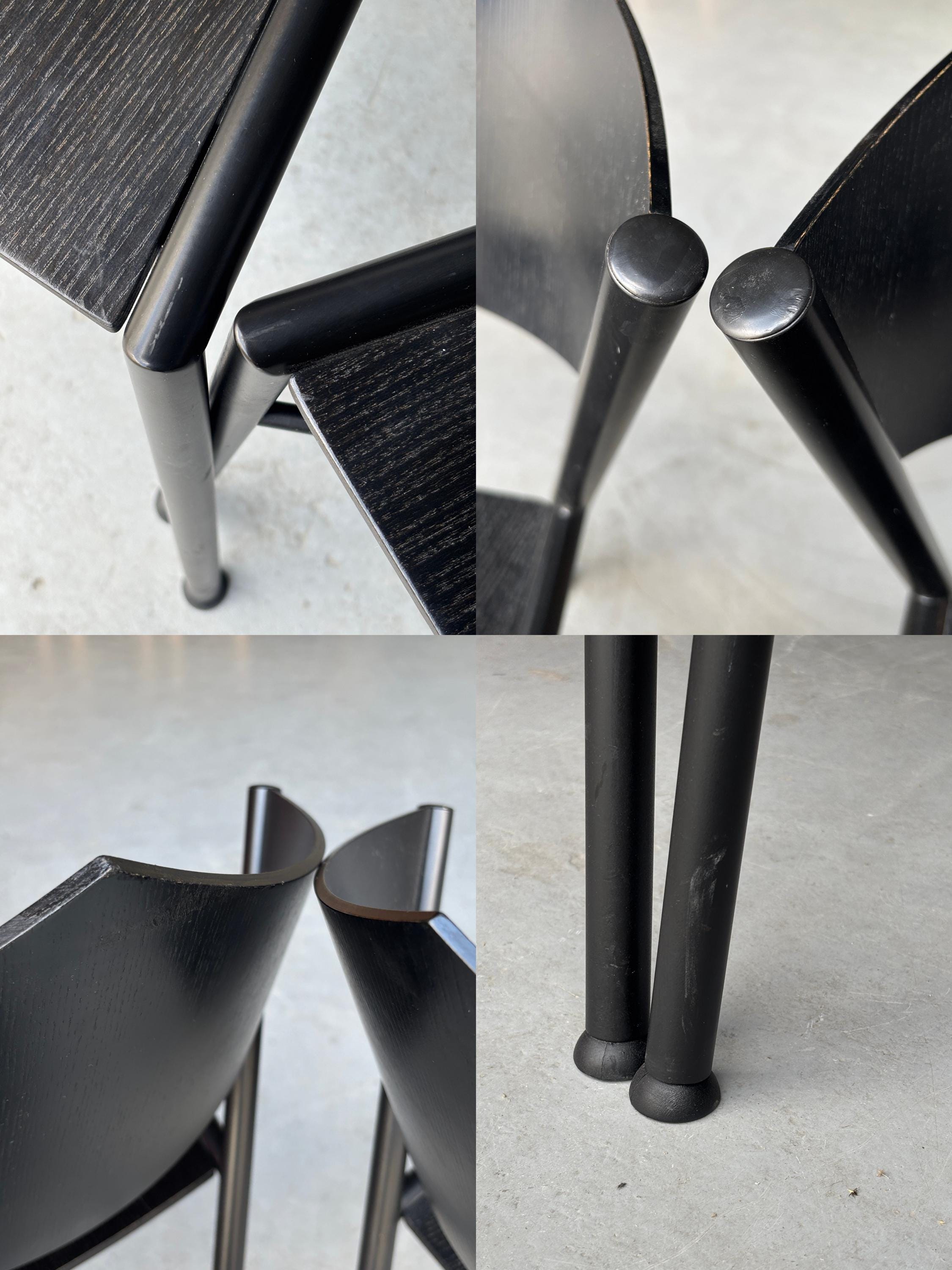 Postmodern Metal Framed ‘D-Tec’ Chairs