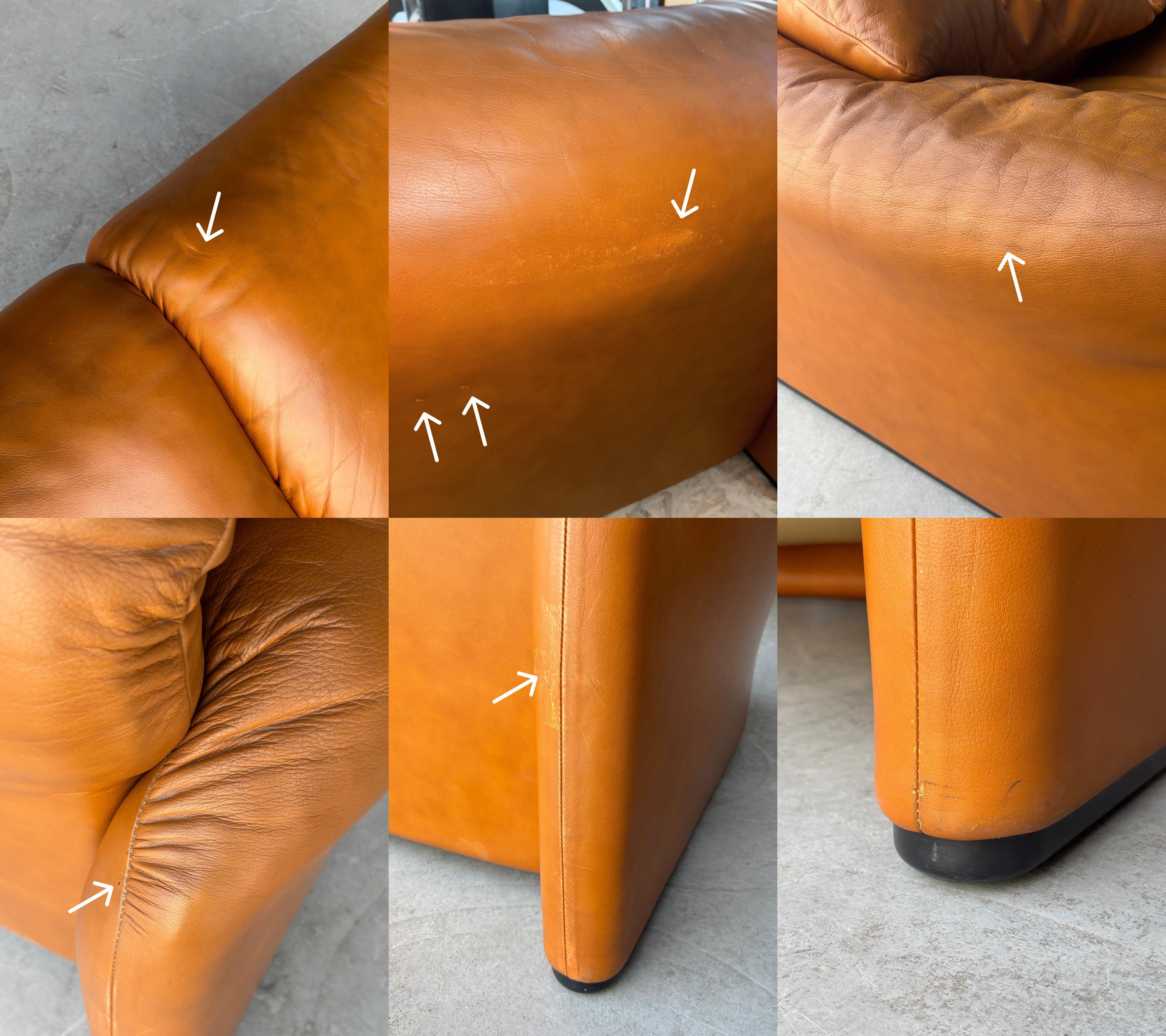 'Maralunga' Two-seater Sofa by Vico Magistretti for Cassina