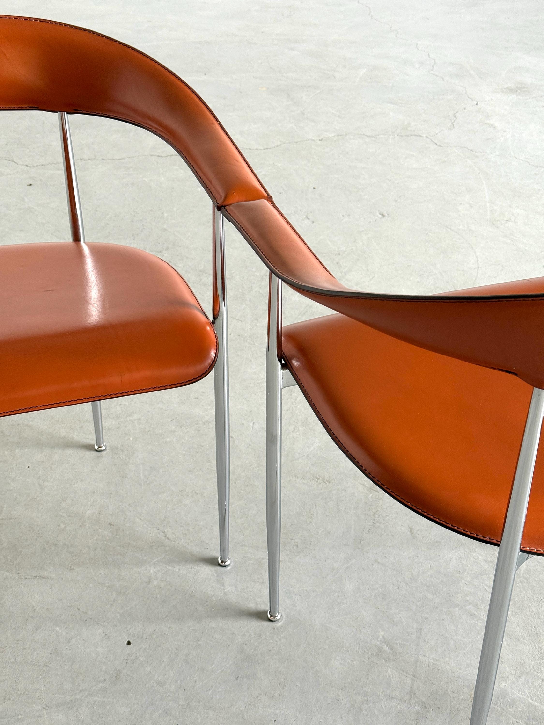 'P40' Dining Chairs by Vegni & Gualtierotti for Fasem