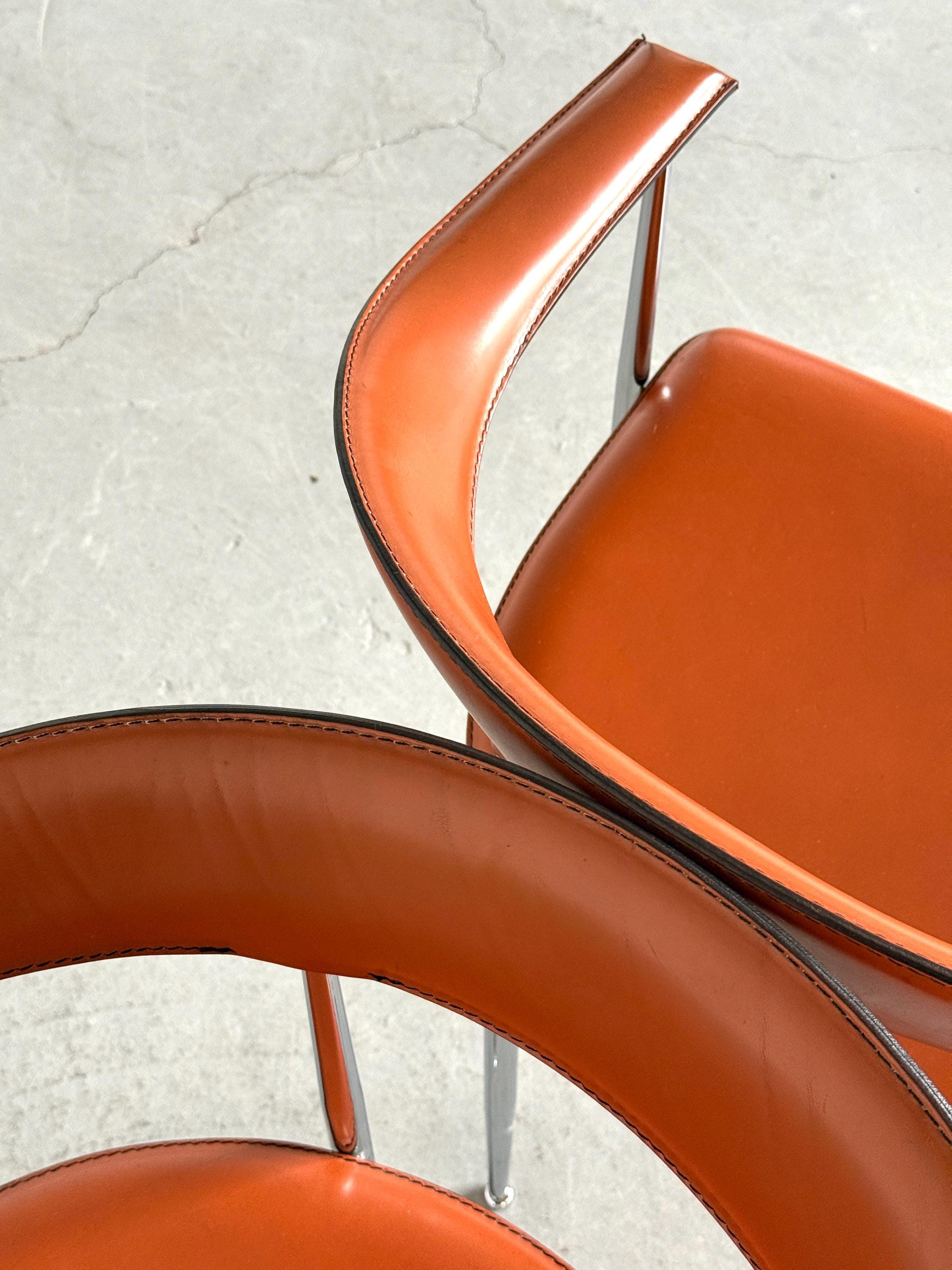 'P40' Dining Chairs by Vegni & Gualtierotti for Fasem