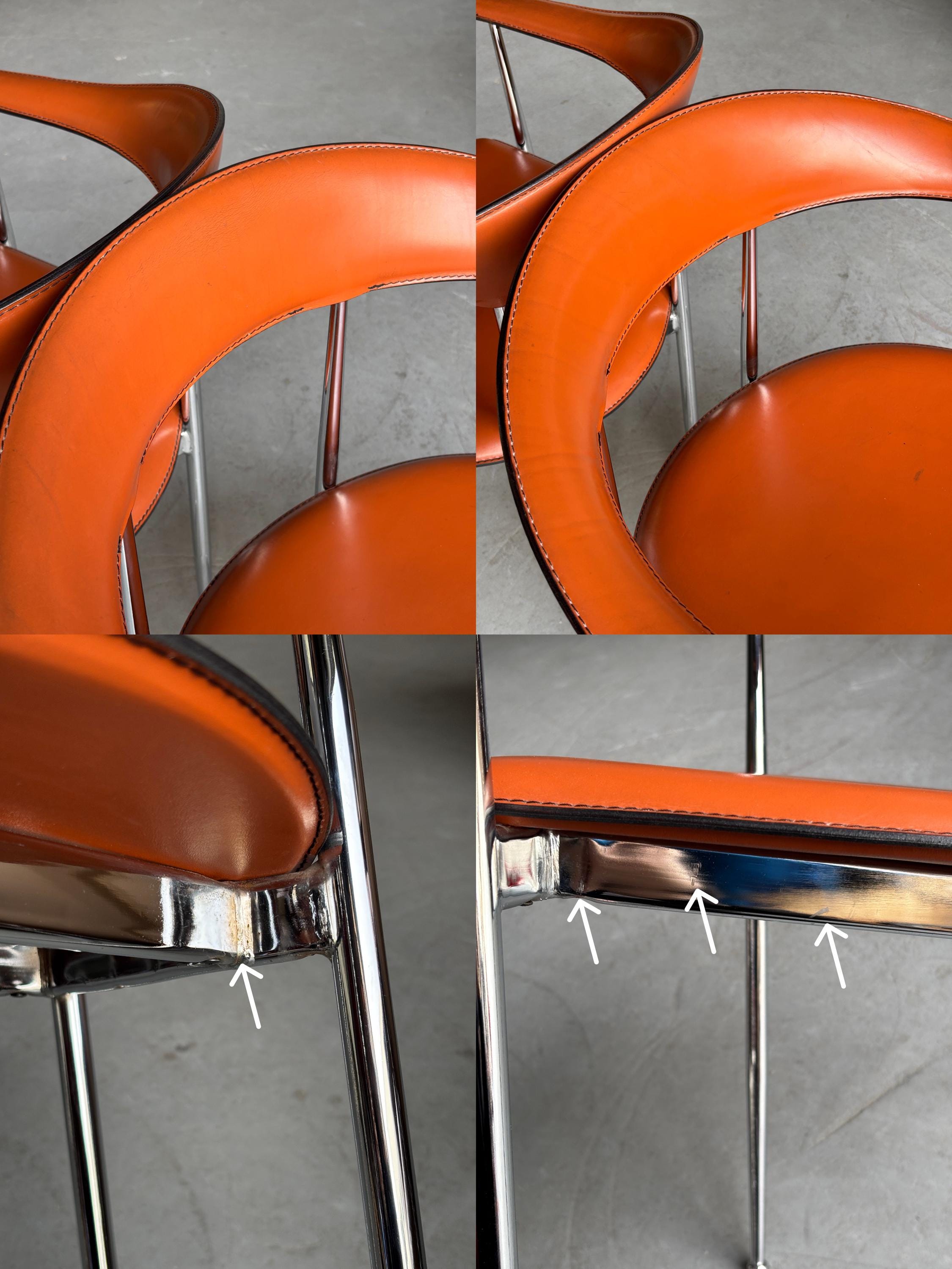 'P40' Dining Chairs by Vegni & Gualtierotti for Fasem
