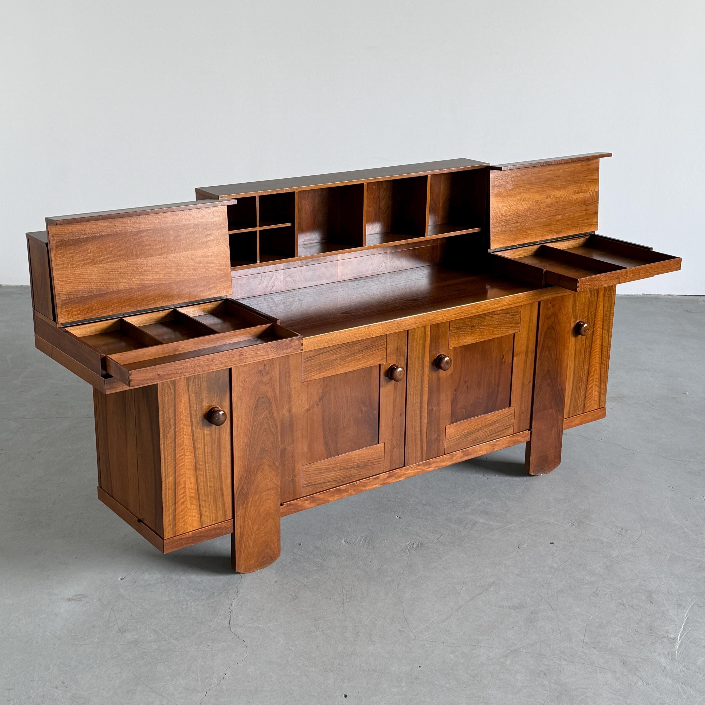 Sideboard in Walnut by Silvio Coppola for Bernini
