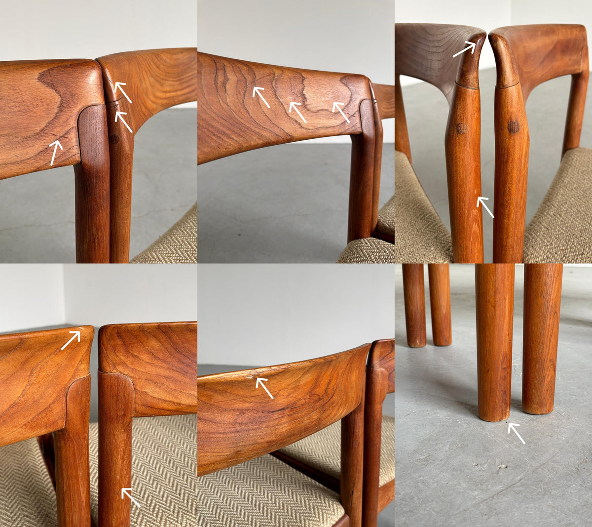 Teak Dining Chairs Produced by Bramin