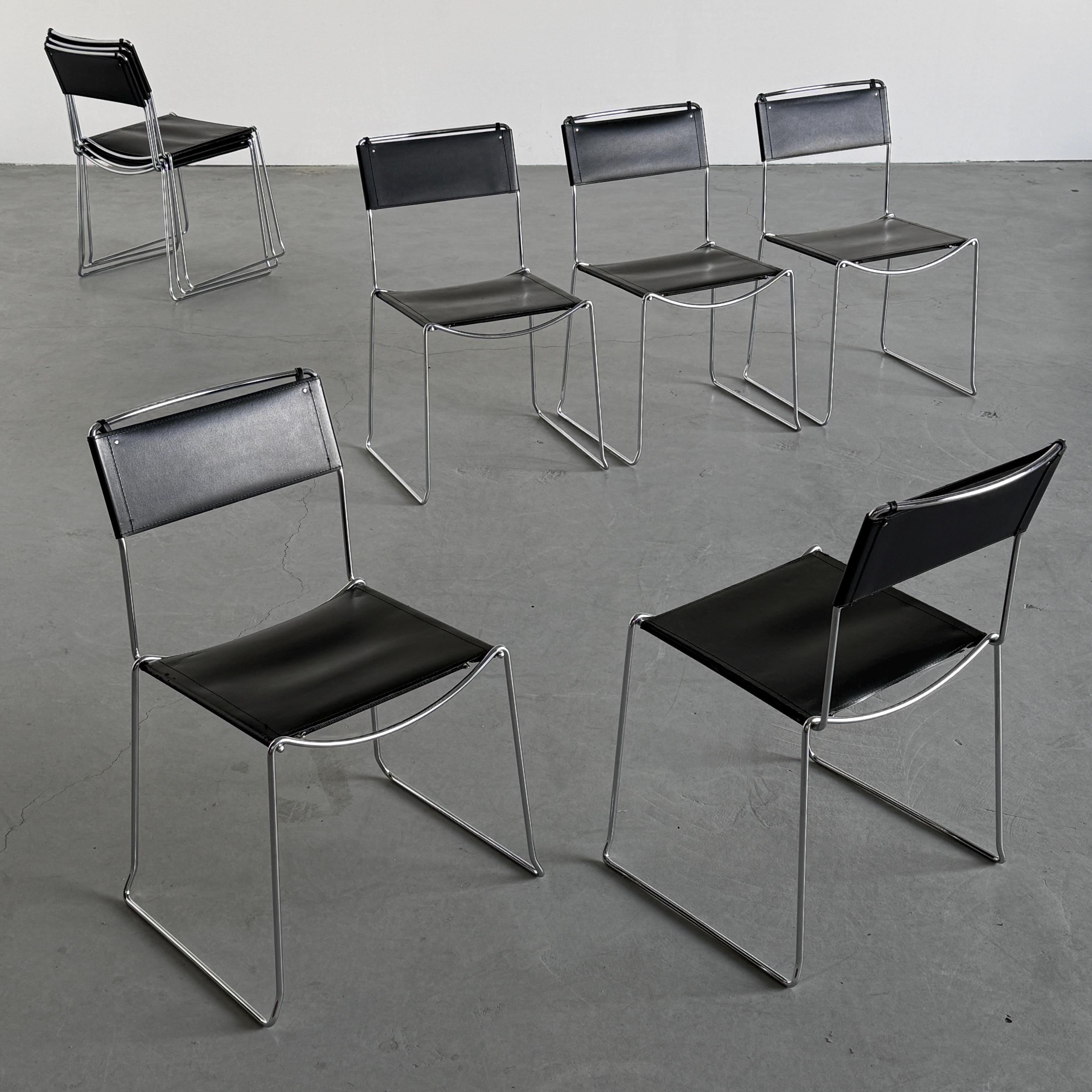 Dining Chairs in the Style of Giandomenico Belotti