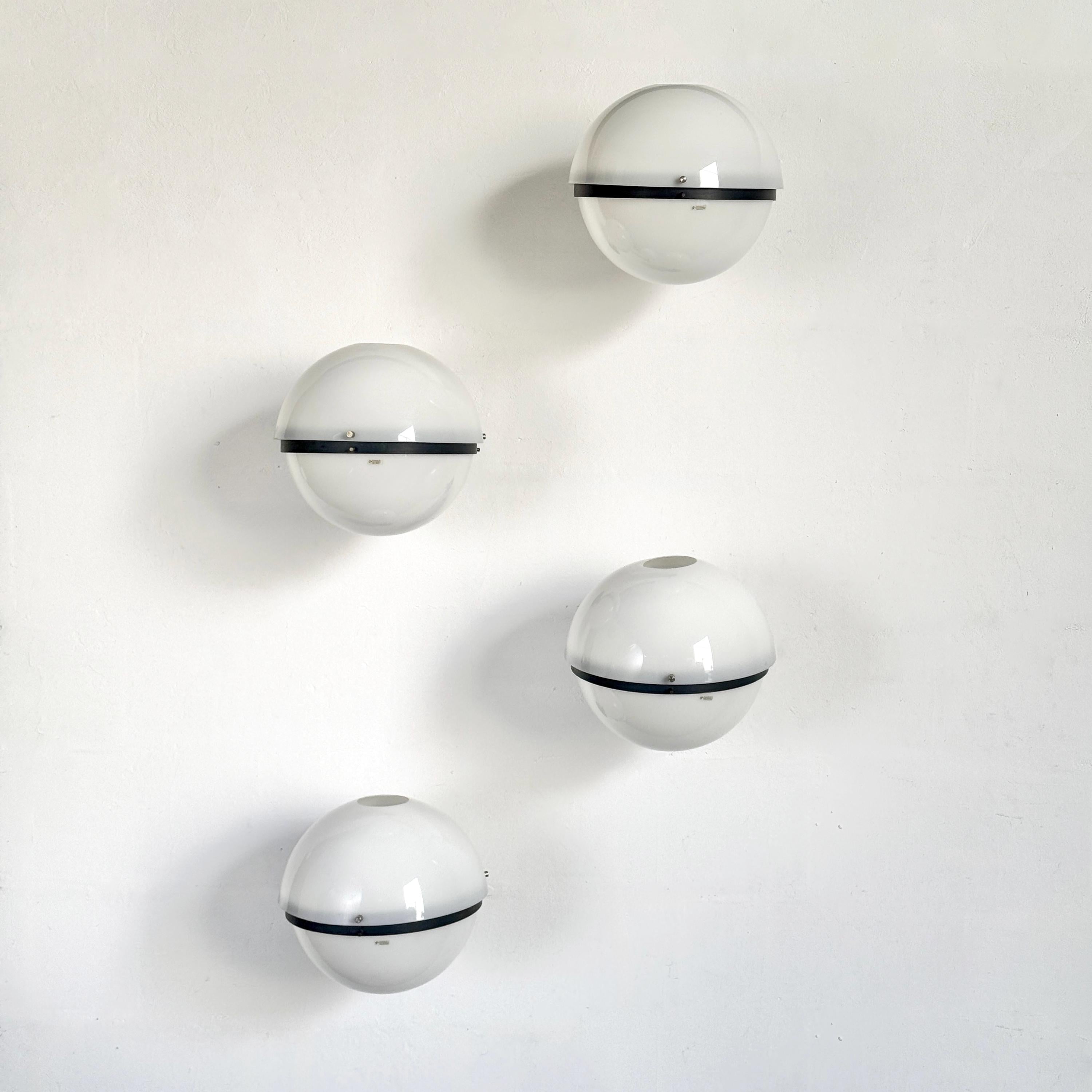 Space Age Globe Wall Lamps by Harvey Guzzini