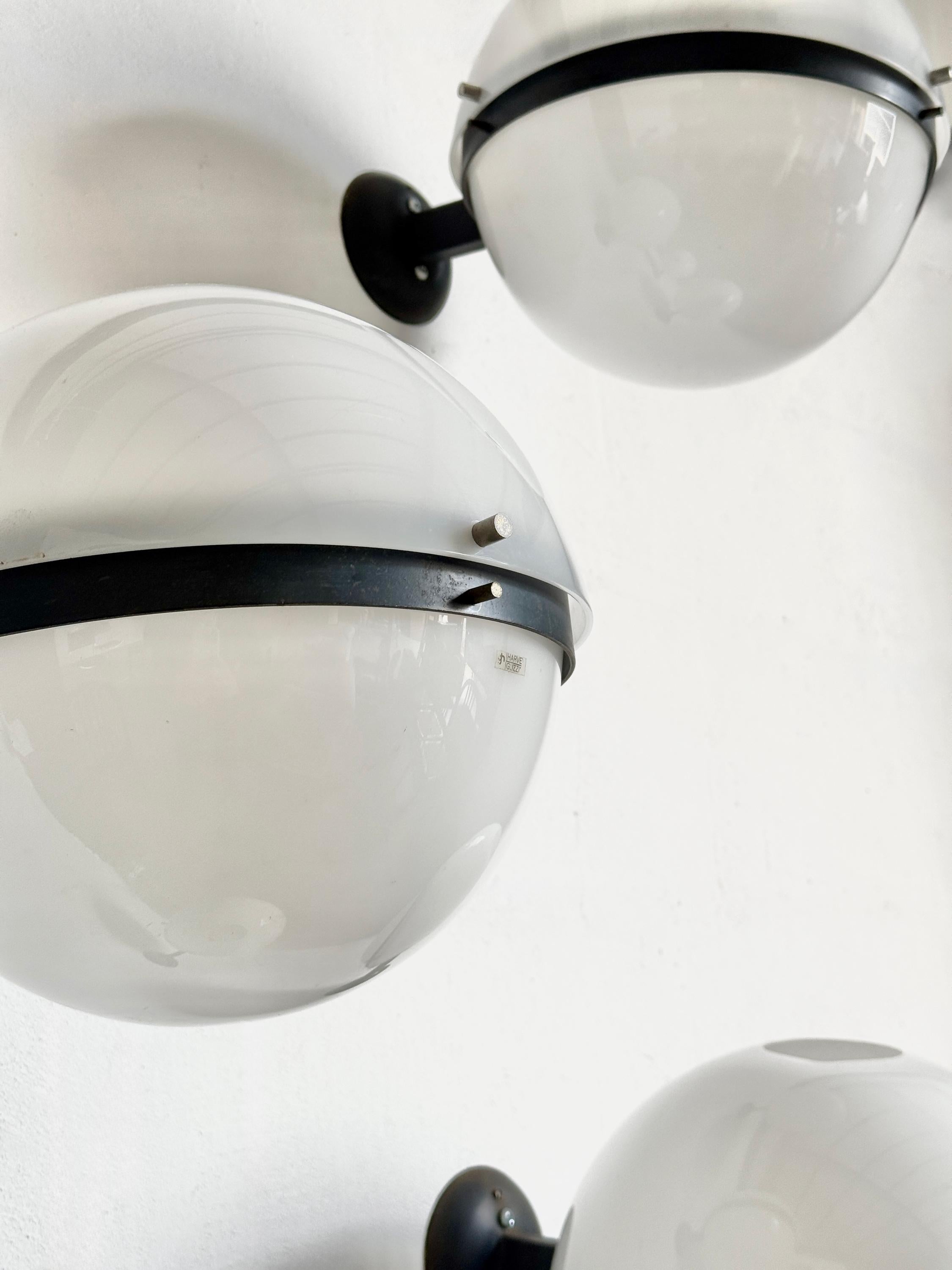 Space Age Globe Wall Lamps by Harvey Guzzini