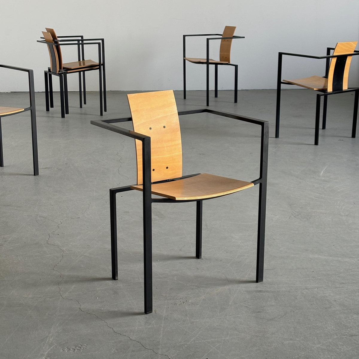 Geometrical Chairs by Karl Friedrich Förster for KFF