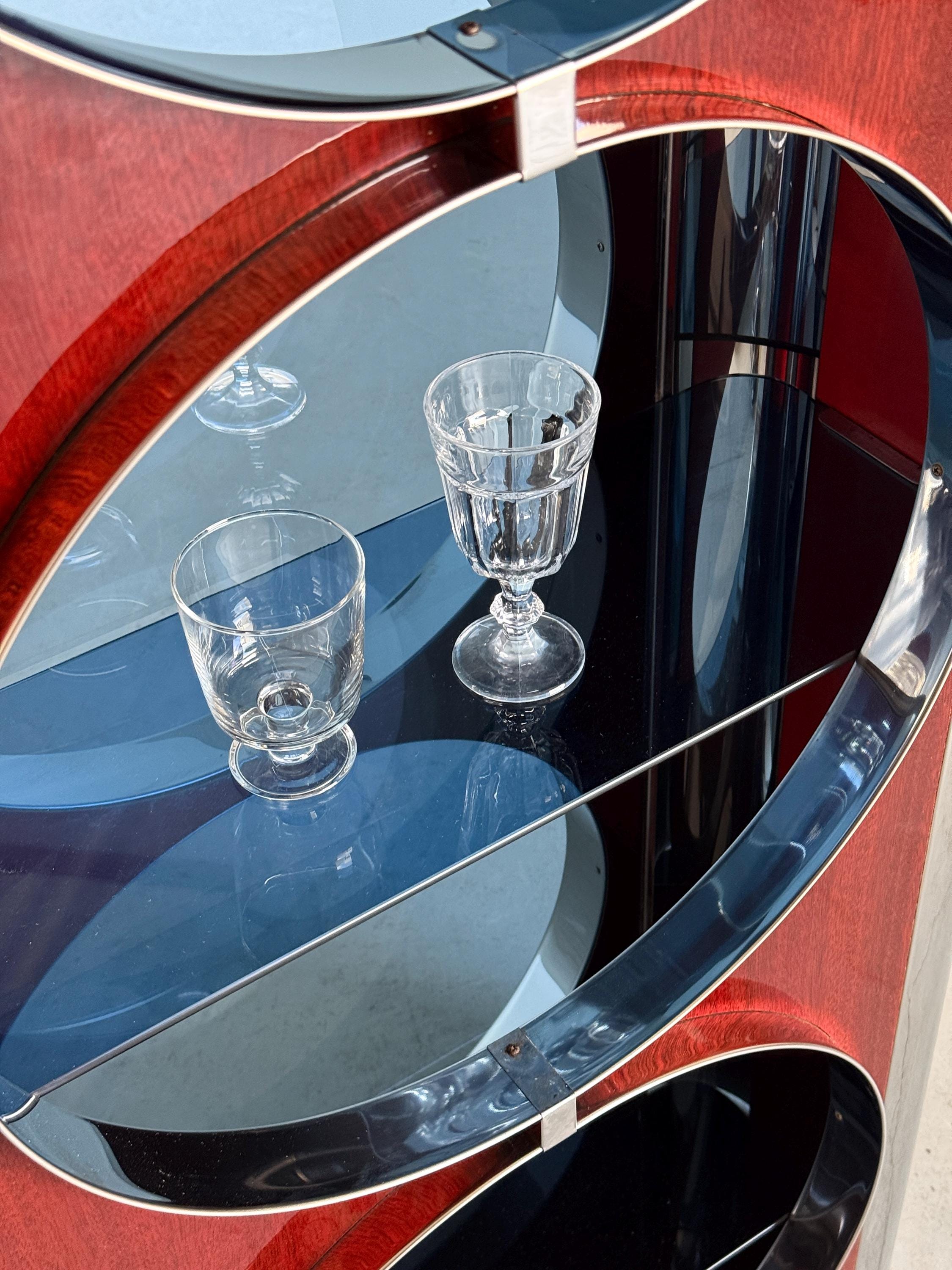 Mid-Century Showcase Bar Attributed to Willy Rizzo