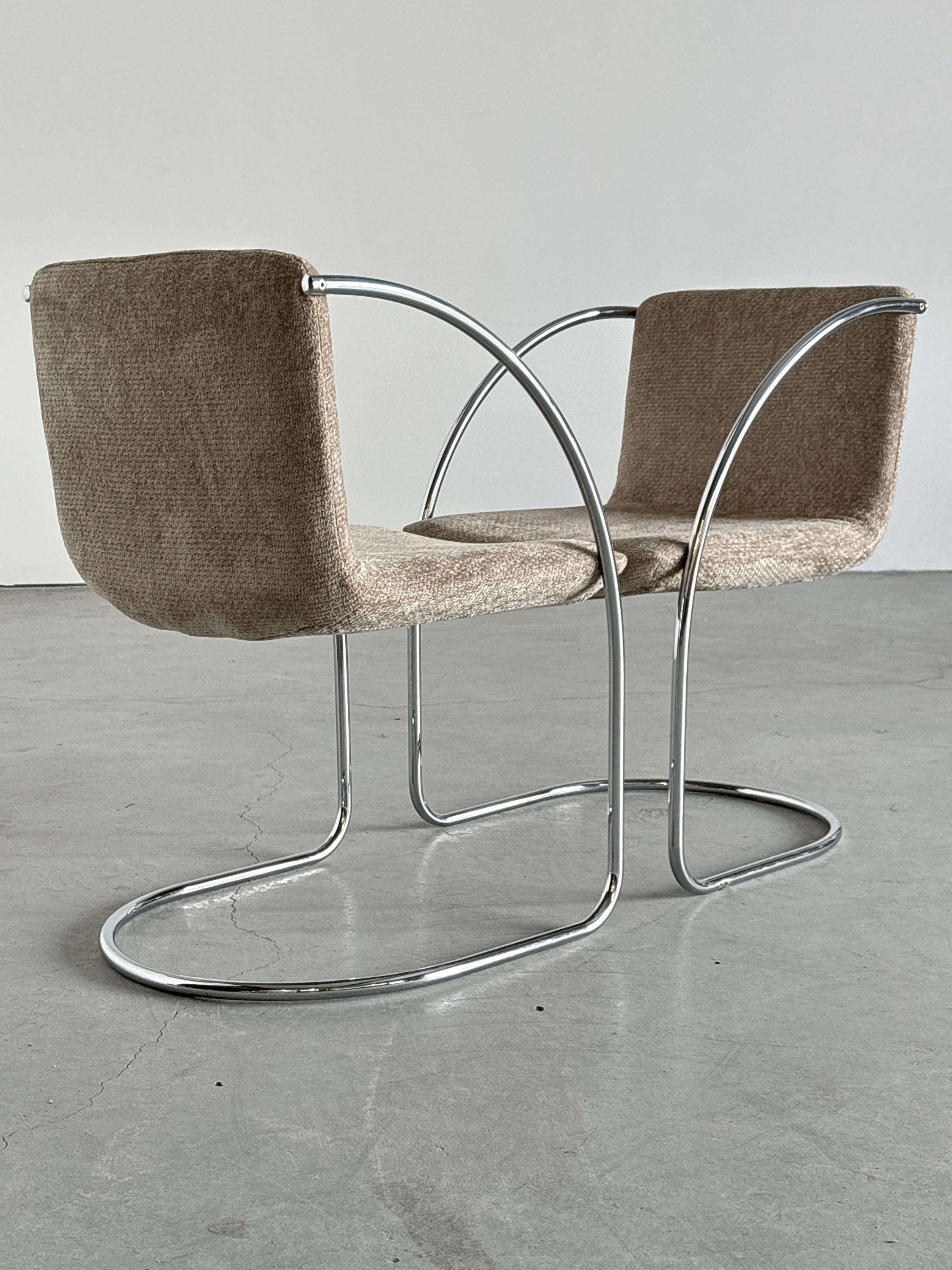 'Lens' Dining Chairs by Giovanni Offredi for Saporiti