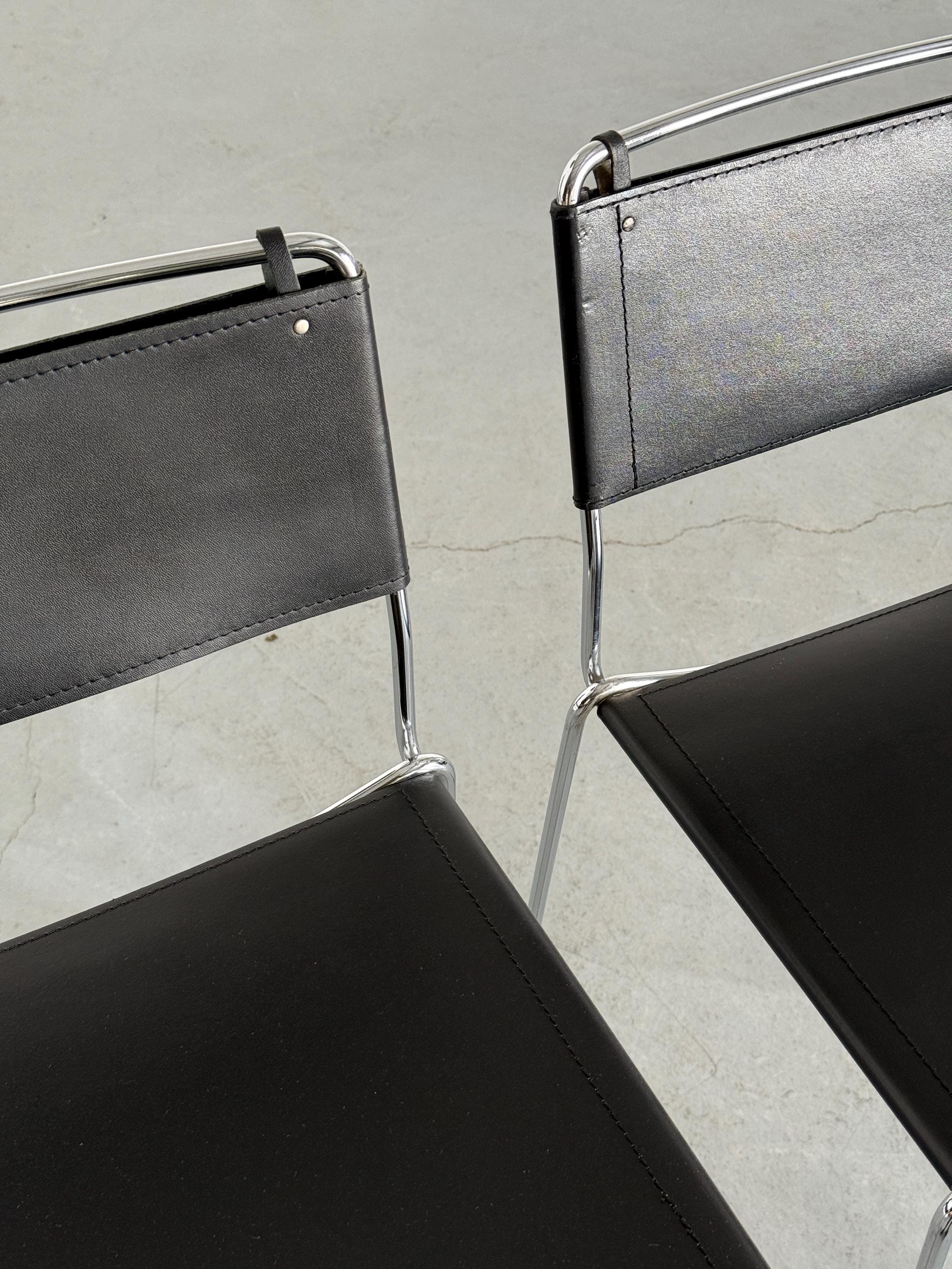 Stackable Barstools, Faux Leather and Chromed Steel