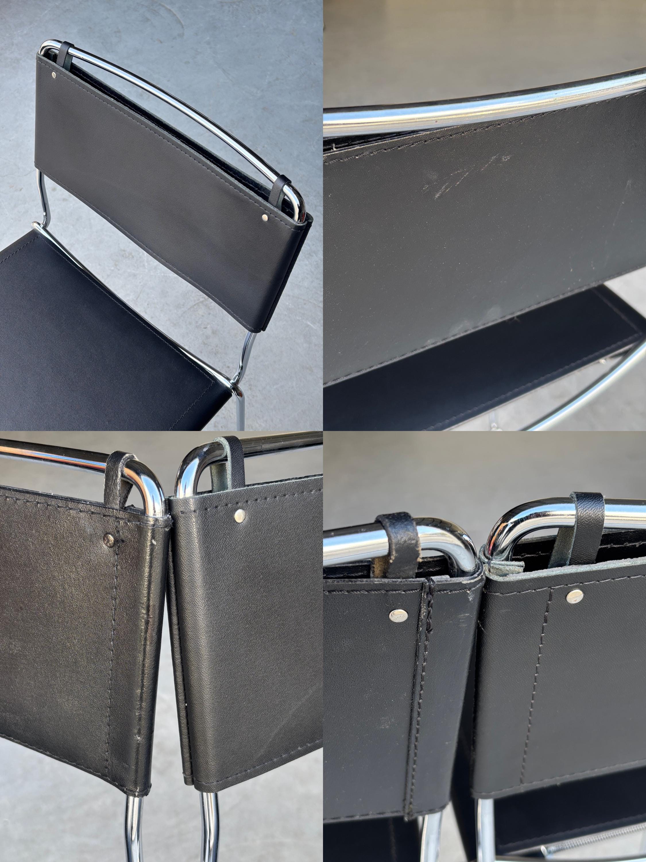 Stackable Barstools, Faux Leather and Chromed Steel